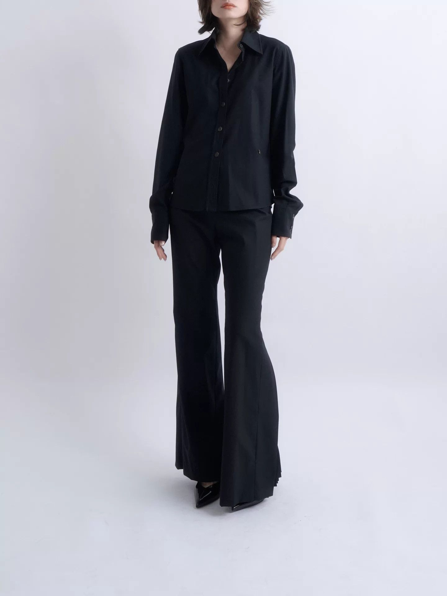 Gucci GUCCI by Tom Ford 1999 AW Black Tailored Shirt 40 Size S / US 4 / IT 40 - 1 Thumbnail