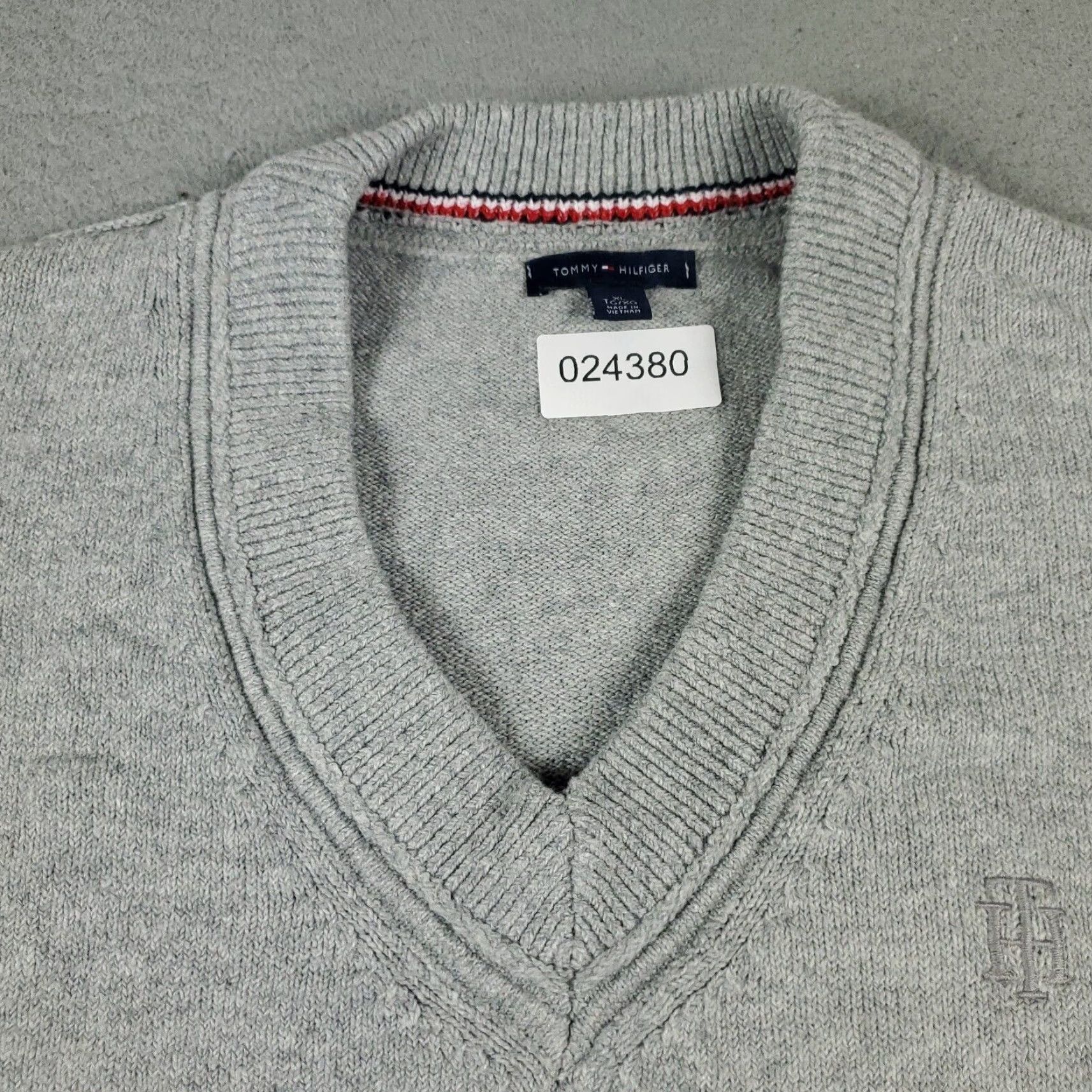 Tommy Hilfiger Tommy Hilfiger Mens Gray Pullover Sweater XL Cotton Crew Neck Size US XL / EU 56 / 4 - 3 Thumbnail