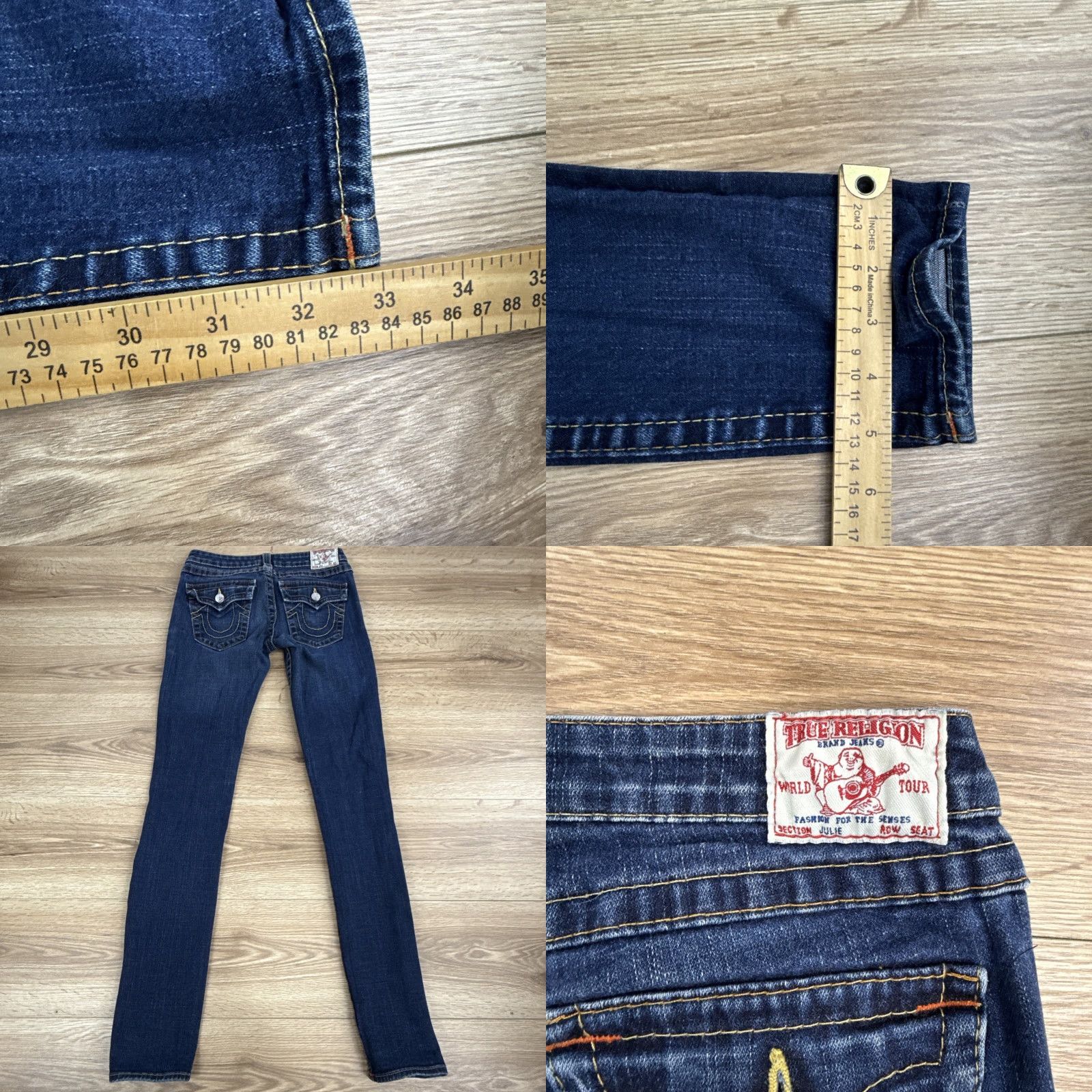 True Religion True Religion Jeans Womens 29 Julie Skinny Low Rise Blue Denim Size 29" - 8 Thumbnail