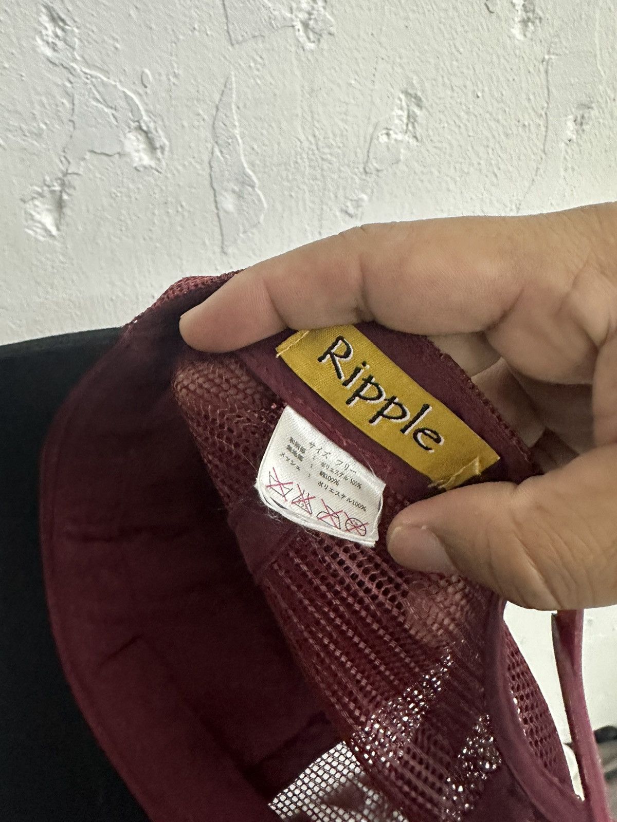 Japanese Brand VTG KEN ONISHI Embroid Ripped Trucker Hat Size ONE SIZE - 7 Thumbnail