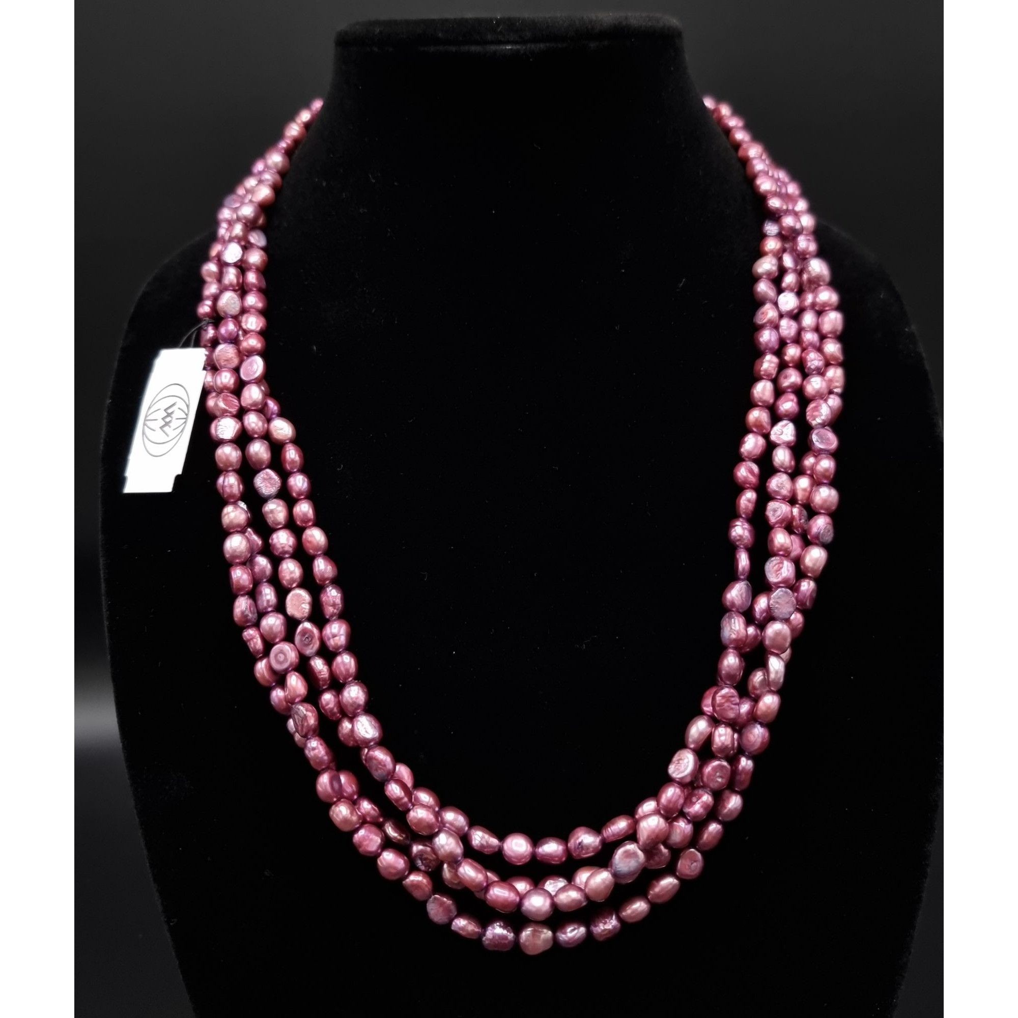 Vintage Long Multi-Strand Pink Freshwater Pearls Necklace In Lustrou Size ONE SIZE - 2 Thumbnail