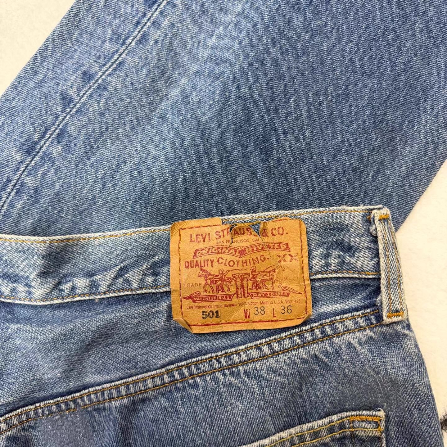 Levi's Levi's 501 Basic Jeans Q10 Size US 38 / EU 54 - 4 Thumbnail