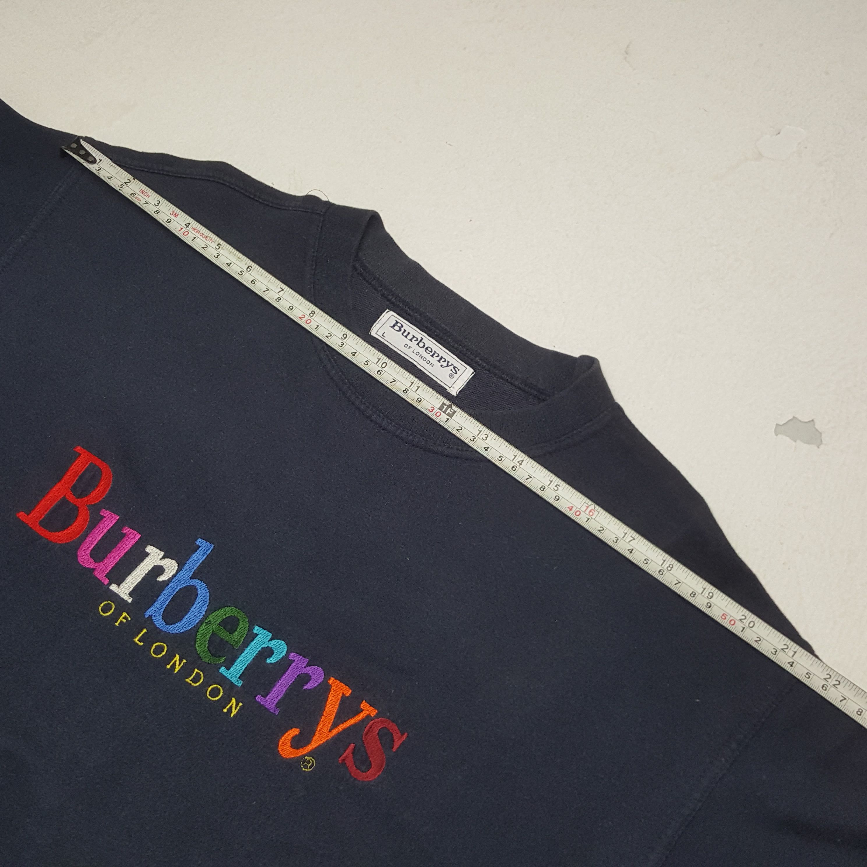 Burberry × Vintage Vintage Burberrys Of London Embroidery Logo Sweatshirt Size US L / EU 52-54 / 3 - 5 Thumbnail