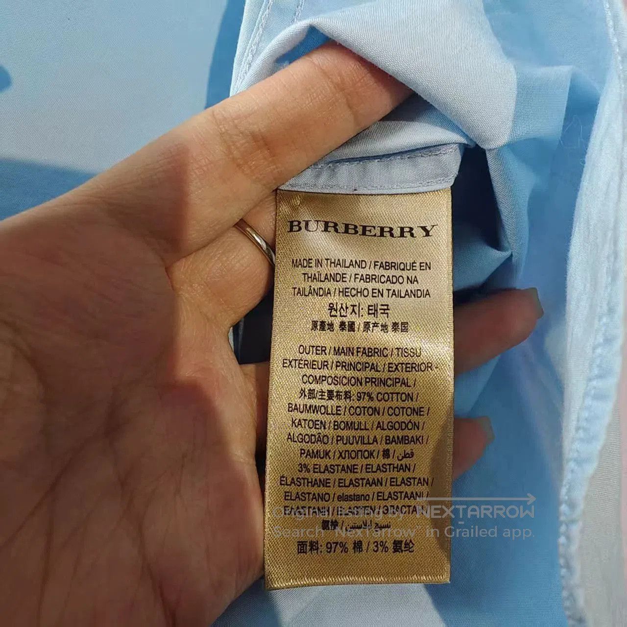 Burberry burberry light blue checkered long sleeve shirt. Size US M / EU 48-50 / 2 - 5 Thumbnail