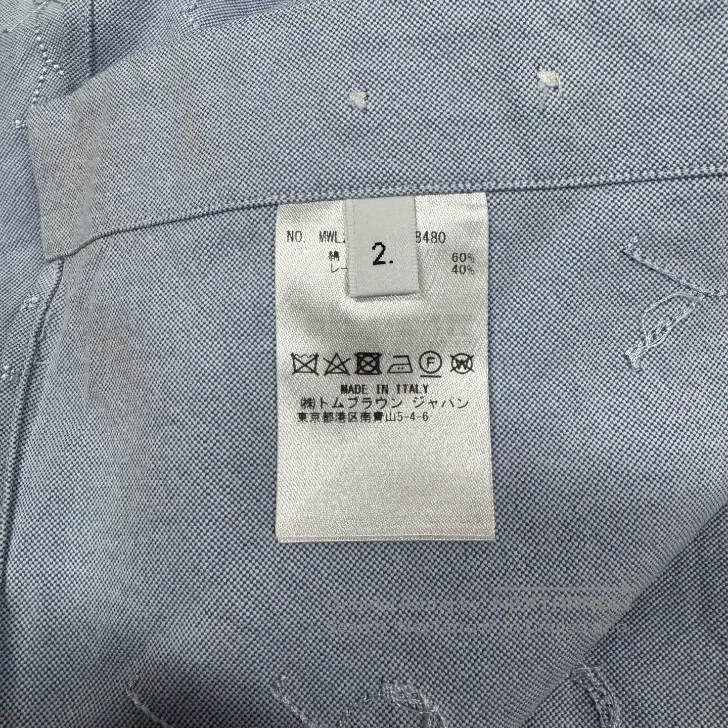 Thom Browne Thom Browne TB Stickman Embroidery Long Sleeve Shirt. Size US M / EU 48-50 / 2 - 6 Thumbnail