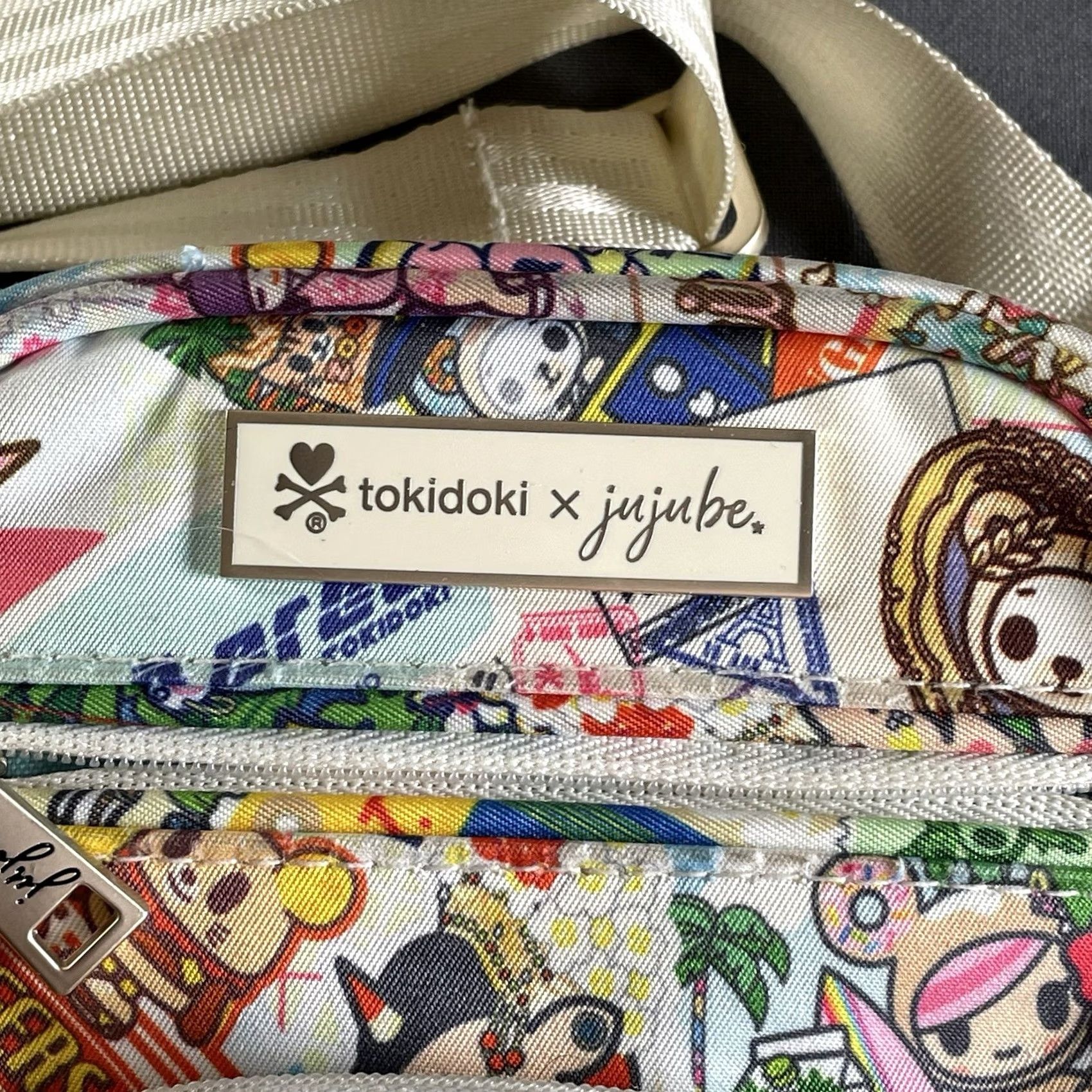 tokidoki Tokidoki Crossbody Bag Mini Round Colorful Multicolor JuJuBe Kawaii Round the World Women Girls Mens Size ONE SIZE - 2 Thumbnail