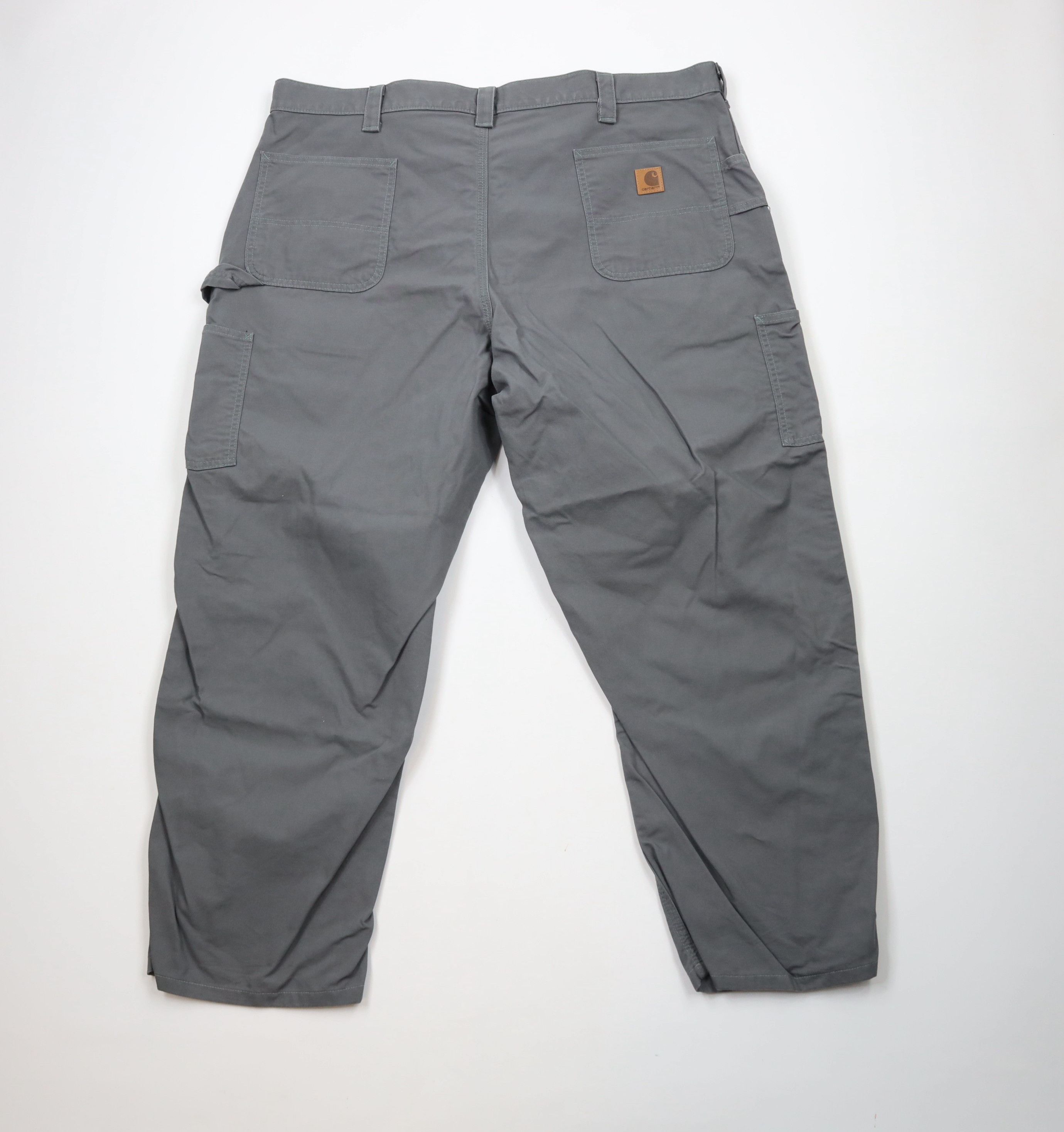Carhartt × Vintage Vintage Y2K Carhartt Canvas Wide Leg Dungaree Pants Gray Size US 44 / EU 60 - 8 Thumbnail