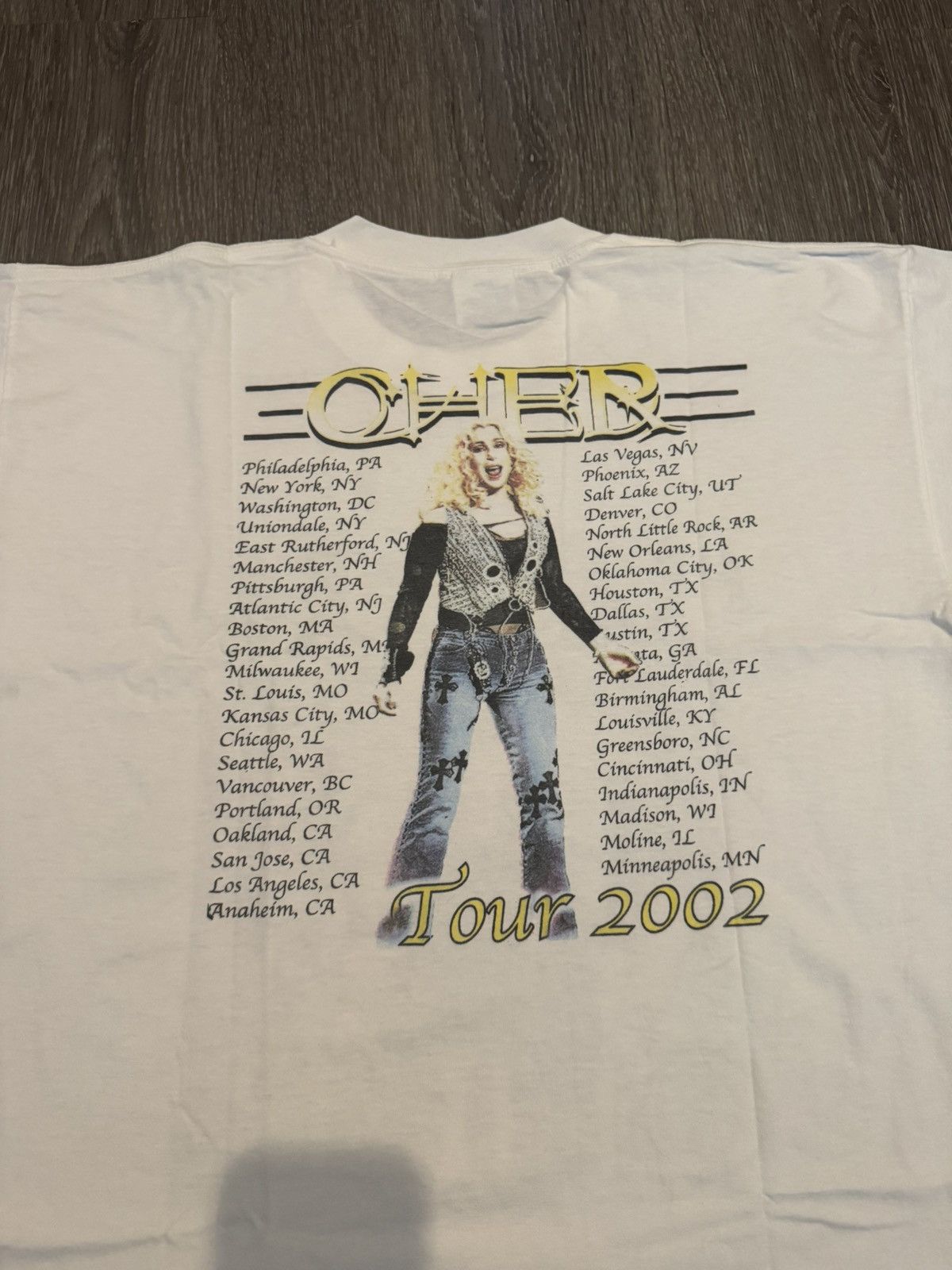 Vintage Cher Chrome Hearts Jeans 2002 Tour Tee XL Size US XL / EU 56 / 4 - 3 Thumbnail