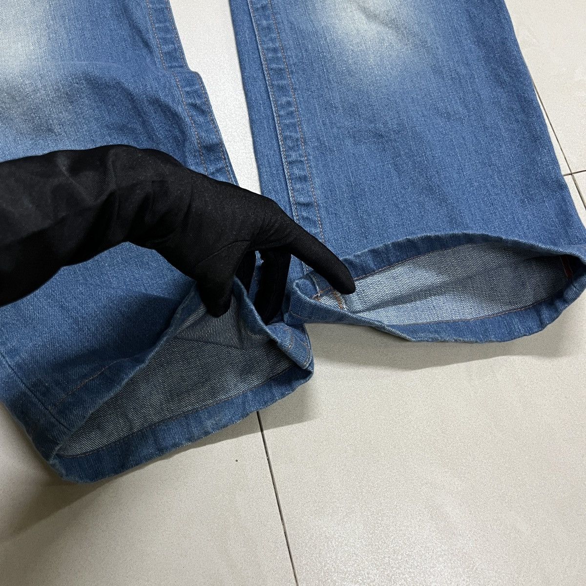 Designer × Diesel Y2k Diesel Washed Jeans Size US 33 - 2 Thumbnail