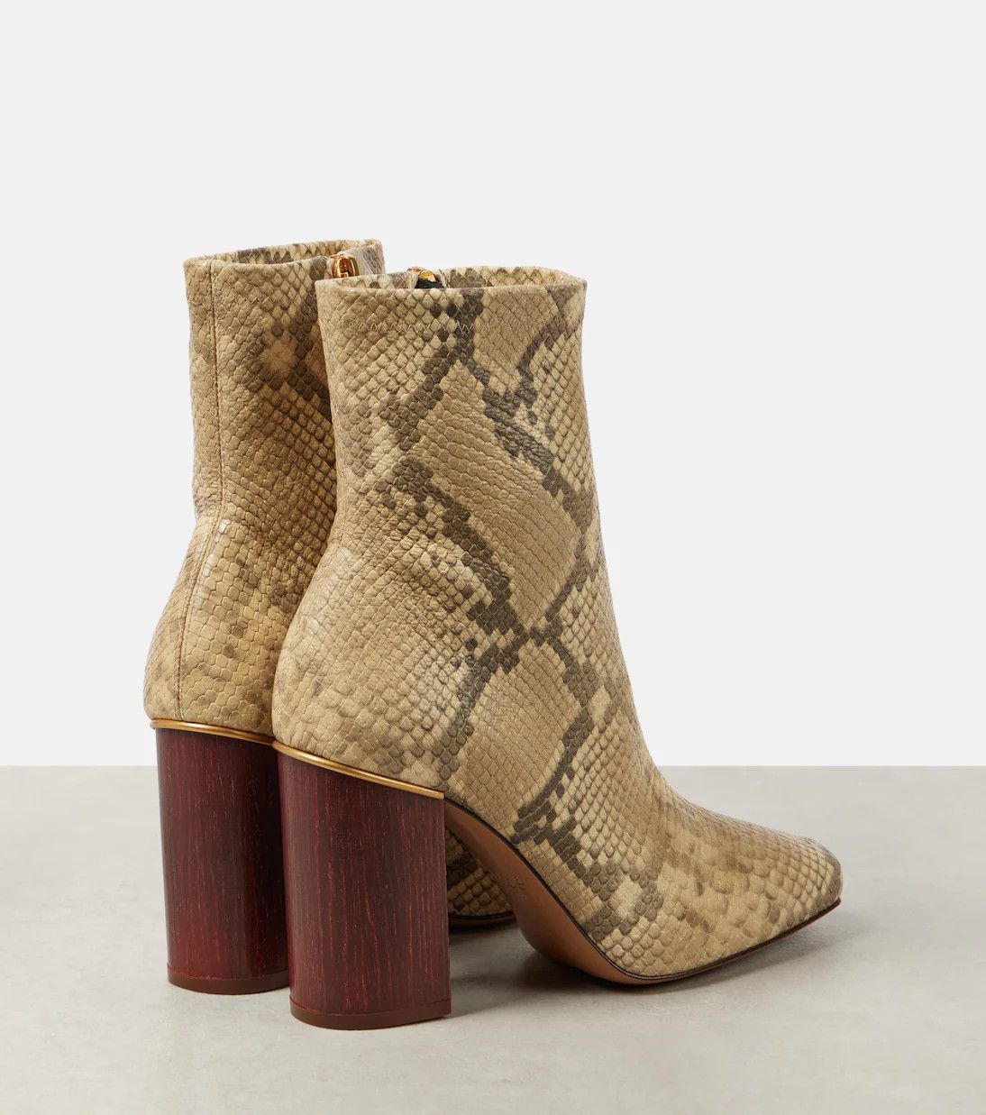 Chloe o1y0825 Leather Ankle Boots in Sand Size US 10 / IT 40 - 3 Thumbnail