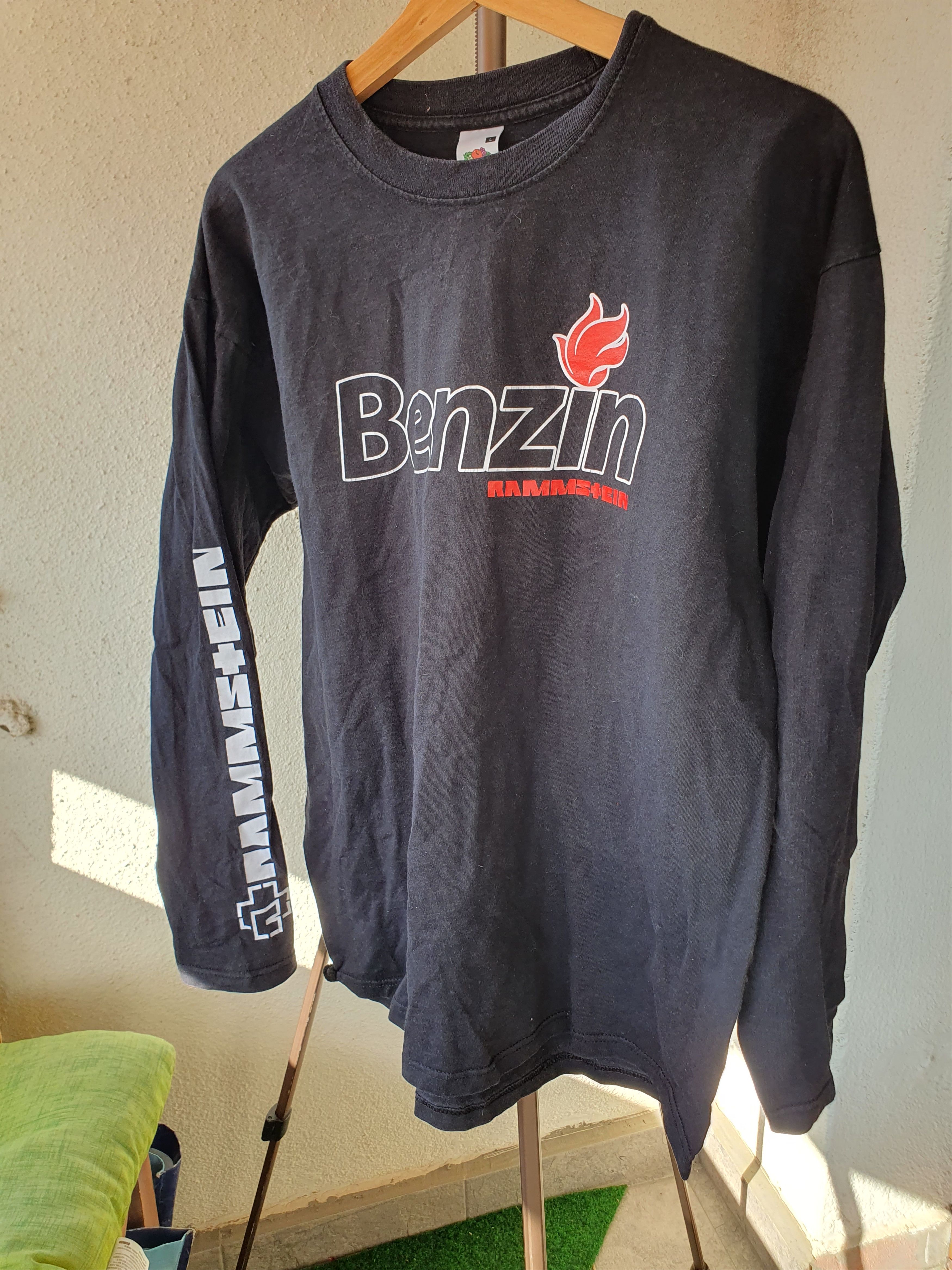 Band Tees × Vintage Rammstein Benzin Vintage Long Sleeve tee Double Sided sz L Size US L / EU 52-54 / 3 - 1 Thumbnail