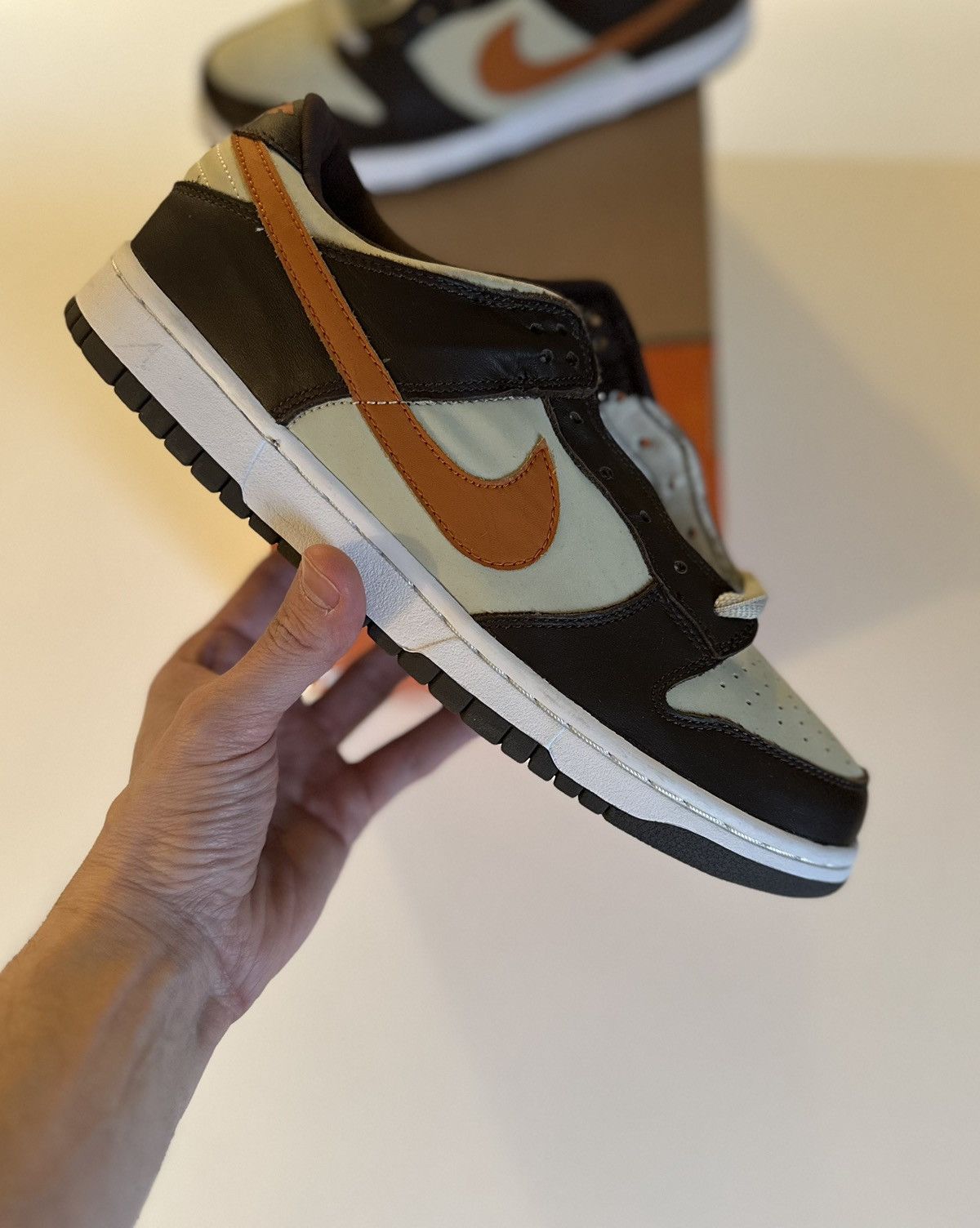 Nike × Vintage Nike Dunk Low Pro B ‘Light Stone Mesa Orange’ Size US 10.5 / EU 43-44 - 4 Thumbnail