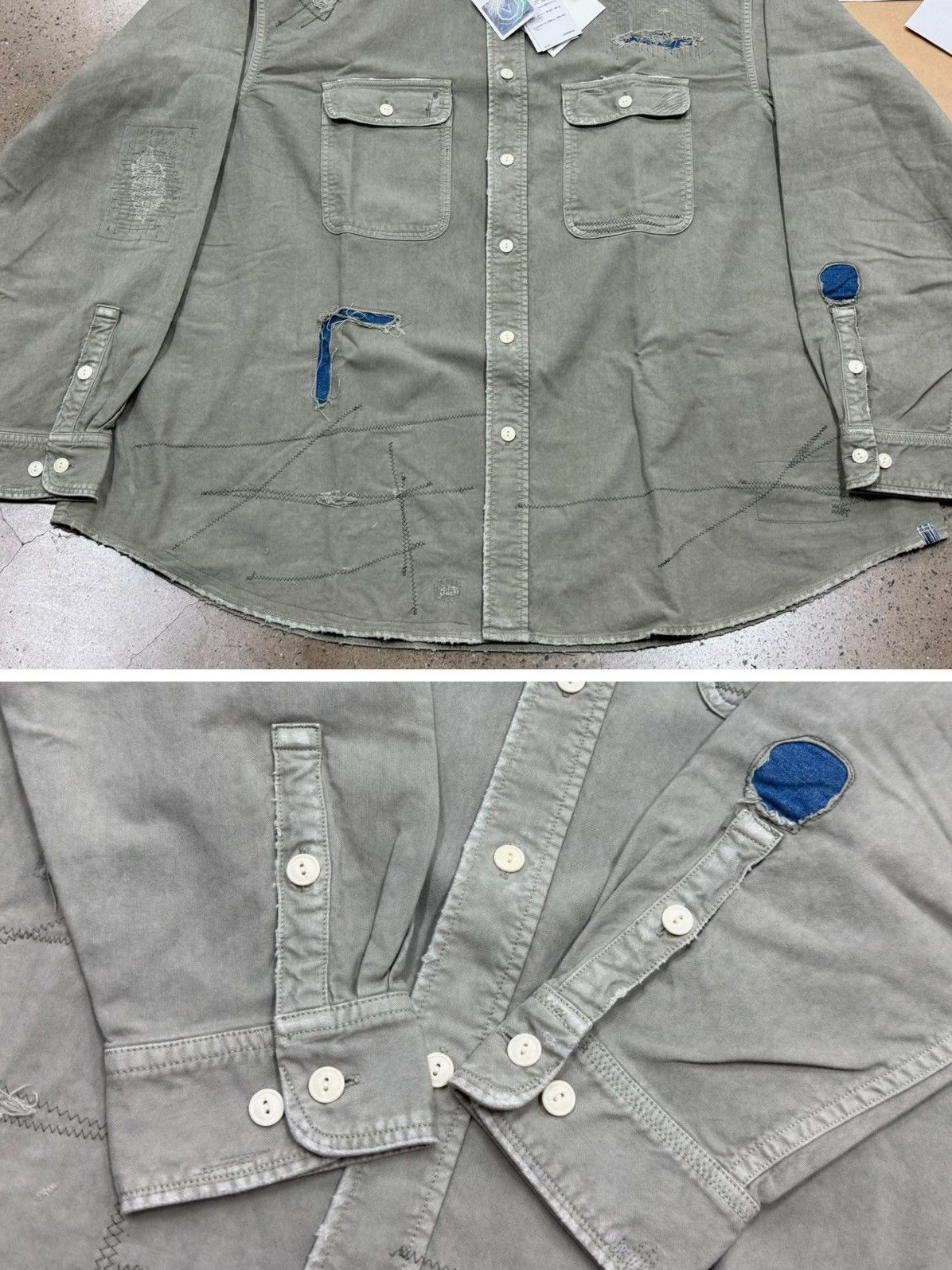 Visvim Visvim 20aw GRAND RIVER L/S CRASH Olive Size US M / EU 48-50 / 2 - 6 Thumbnail