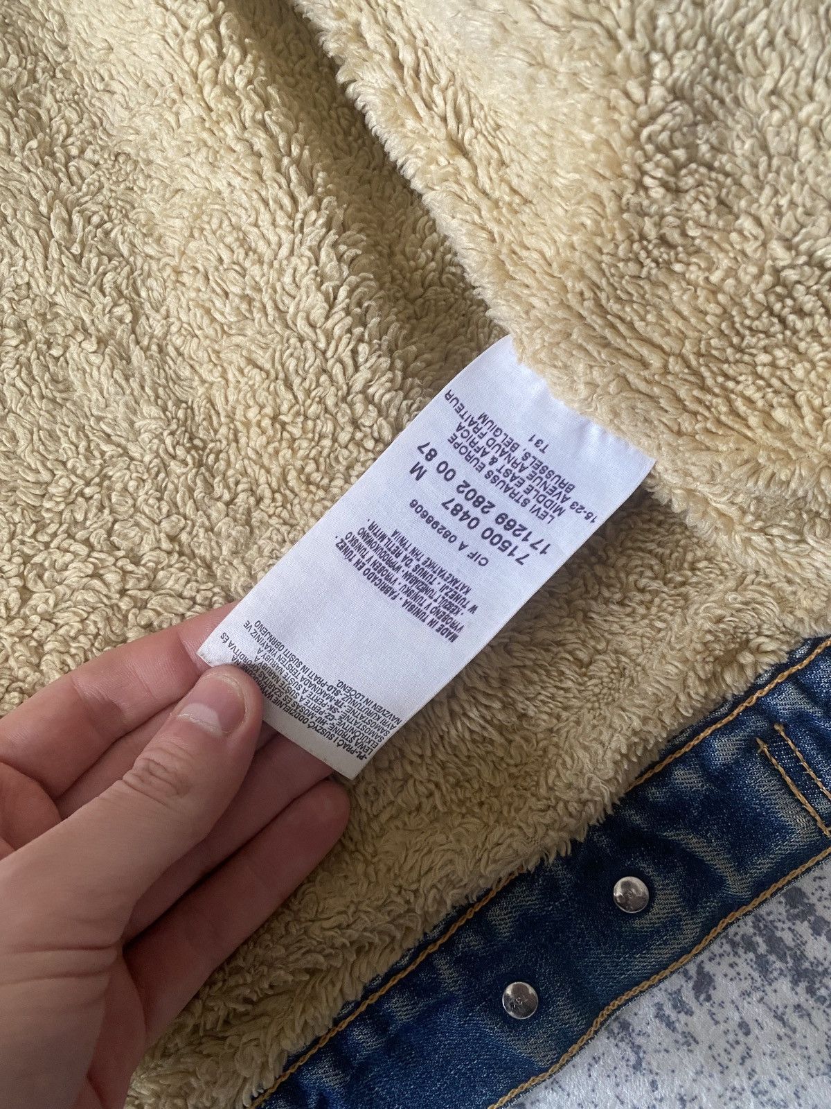 Levi's Vintage Levi's Sherpa Fleece workwear Denim Jacket 00s Size US M / EU 48-50 / 2 - 3 Thumbnail