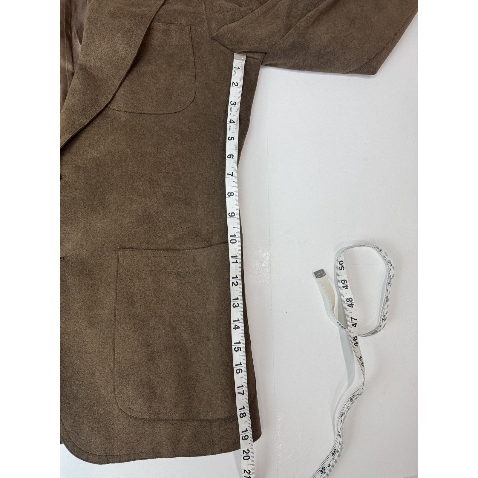 Other Vintage Marshall Field & Company Microsuede Blazer Brown 42 Size 42R - 6 Thumbnail