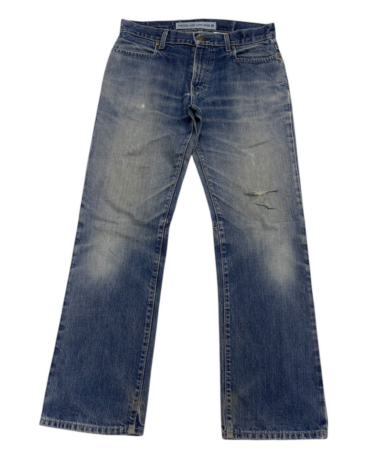 If Six Was Nine × Japanese Brand × Le Grande Bleu (L.G.B.) GAP PIECED LEG LOW RISE DENIM JEANS Size US 32 / EU 48 - 1 Thumbnail
