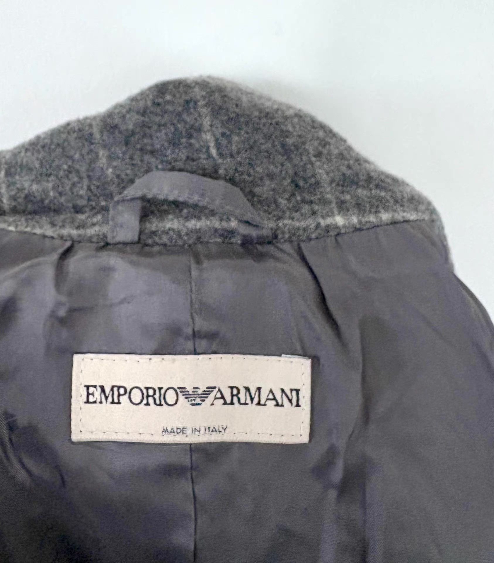 Emporio Armani Emporio Armani Women's Grey Wool-Blend Blazer Ｑ21 Size L / US 10 / IT 46 - 5 Thumbnail