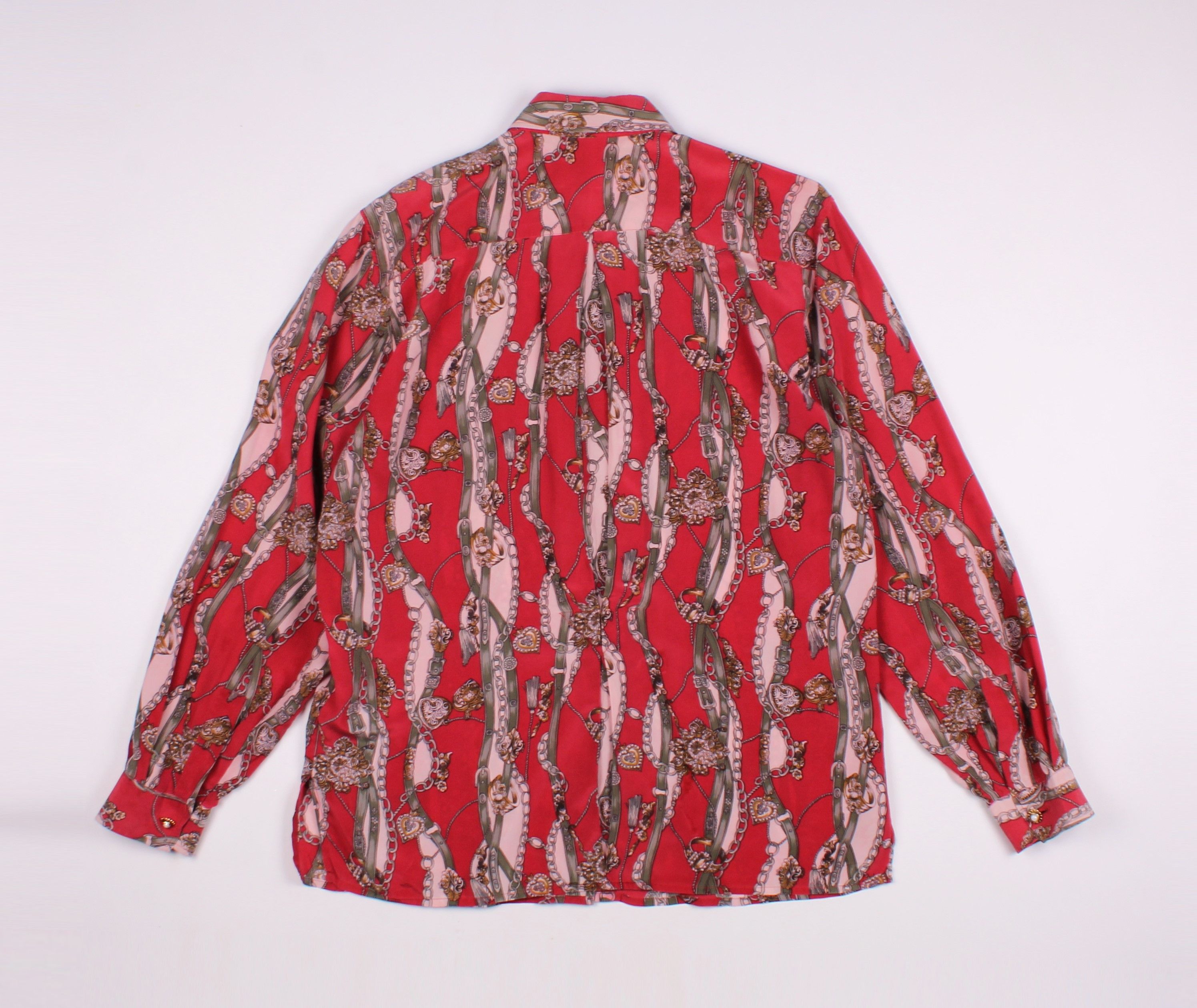Vintage Vintage Lady Cotton 80's Silk Printed Long Sleeve Shirt Size M / US 6-8 / IT 42-44 - 8 Thumbnail