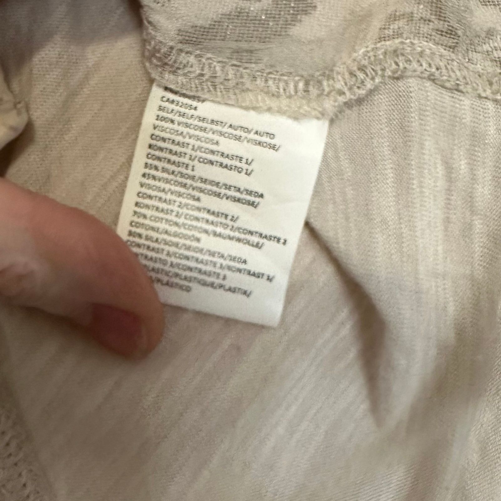 Anthropologie M Textured sheer top with sparkle, sequins, animal print Size M / US 6-8 / IT 42-44 - 7 Thumbnail