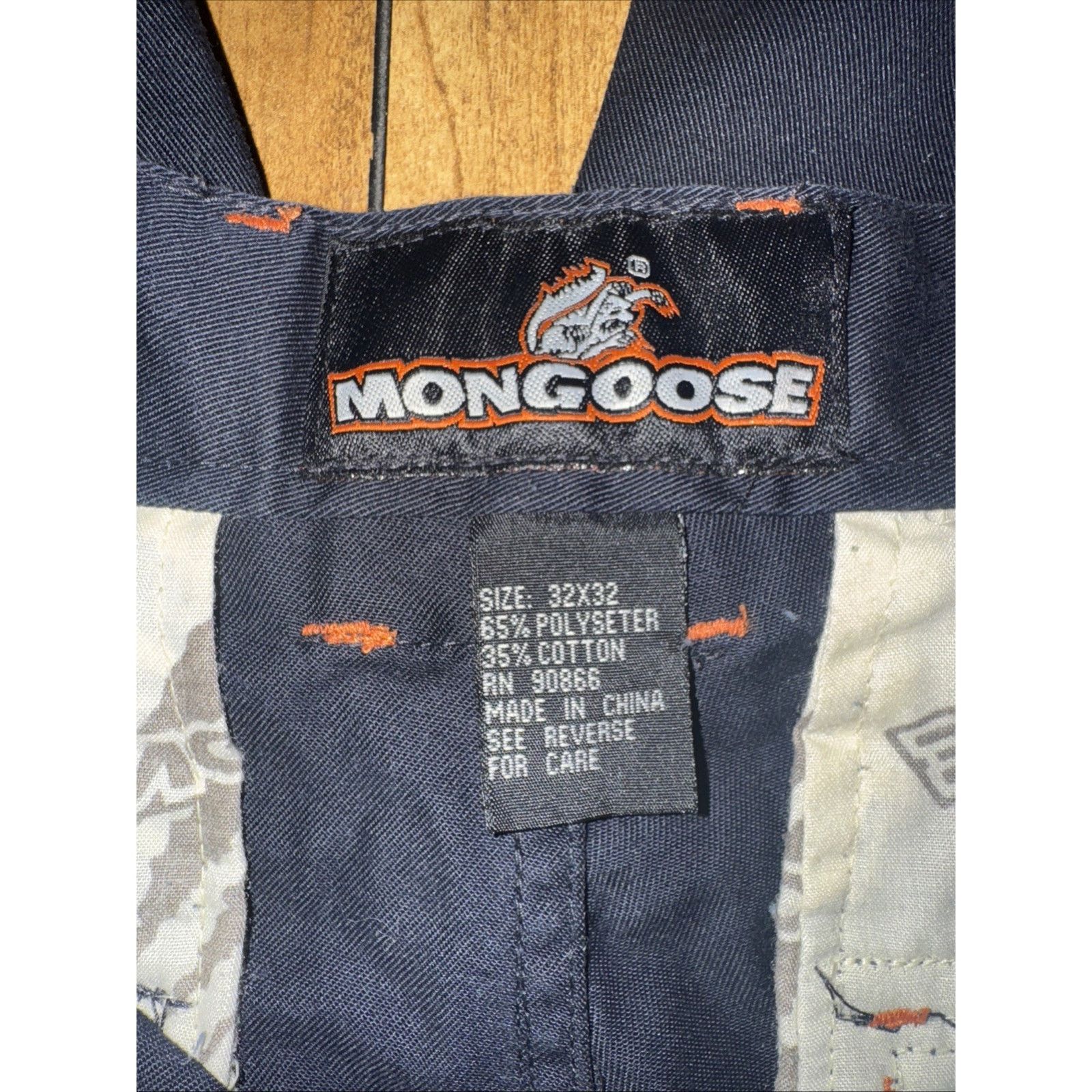 Vintage Vintage Mongoose BMX Chino Pants 32x27 Blue Y2K Skate Rare Size US 32 / EU 48 - 6 Thumbnail