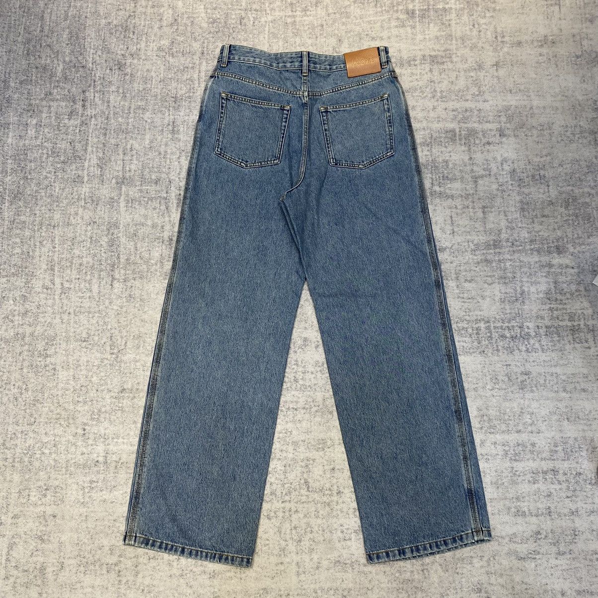Loewe LOEWE Anagram Baggy Jeans In Denim Size 34" / US 12 / IT 48 - 2 Thumbnail