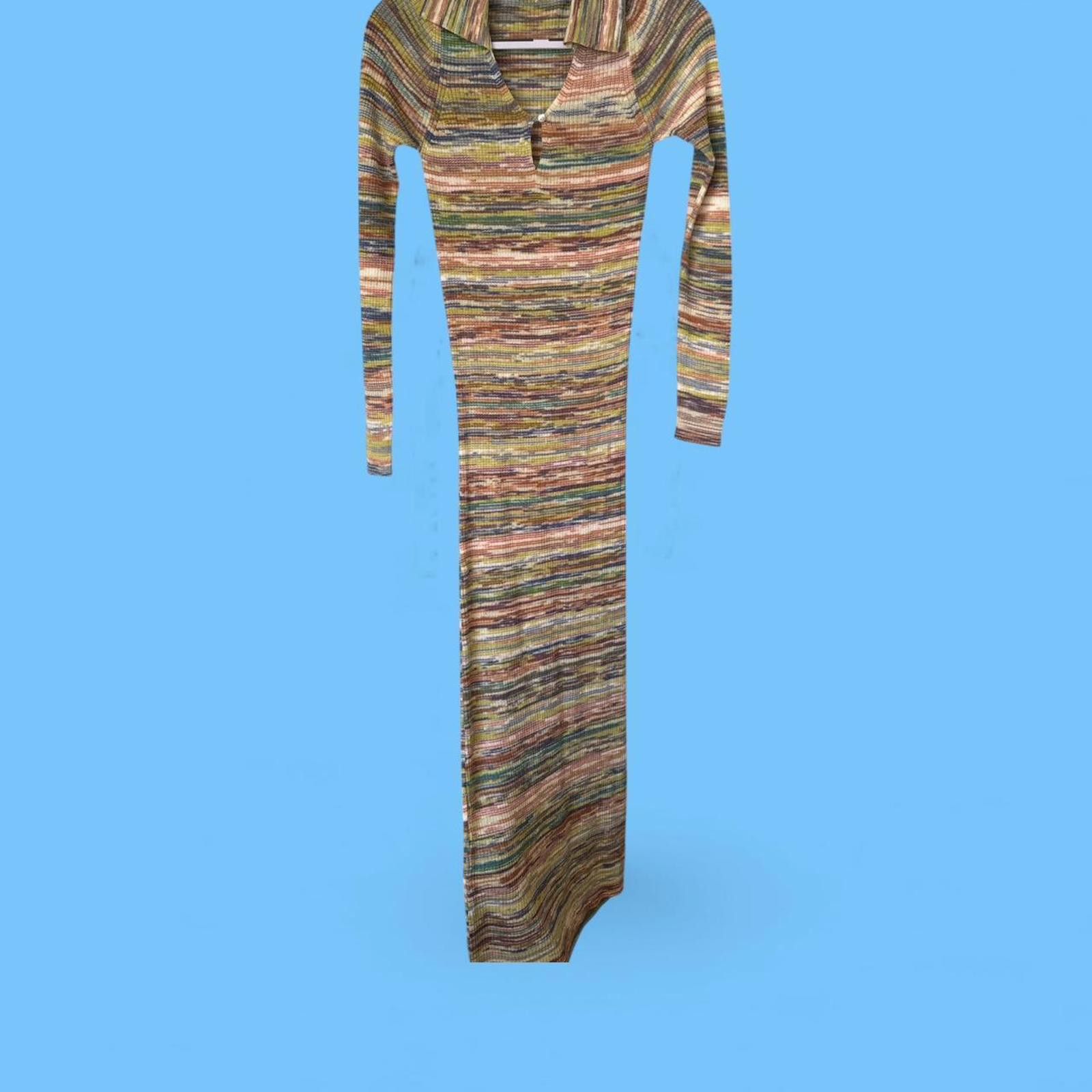 Other ✨ Ghanda Multicolour Knit Maxi Y2K 90s Vibes BNWOT Sml Size S / US 4 / IT 40 - 1 Thumbnail