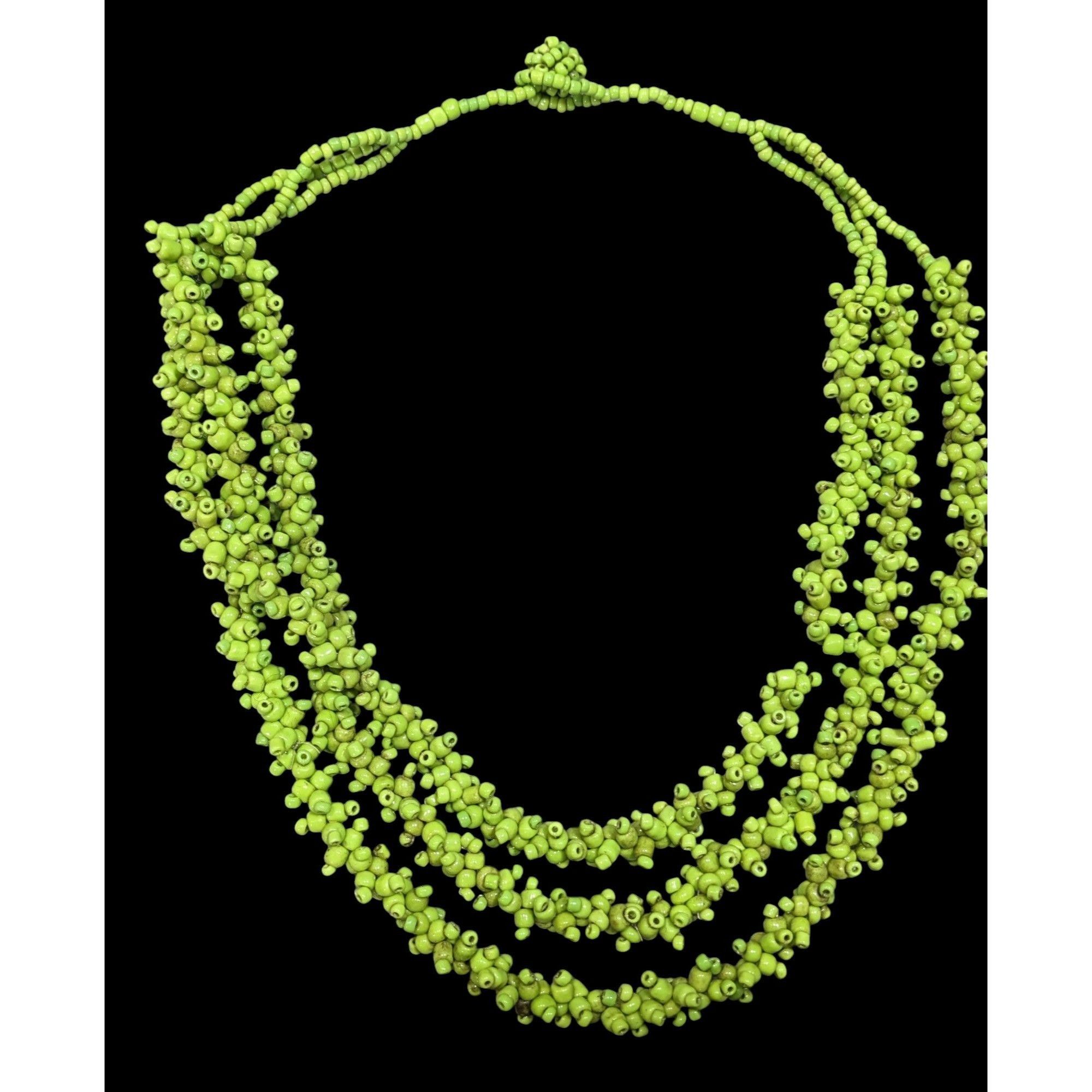 Other Vintage Handmade Sea Grape Themed Glass Beaded Layered Neckl Size ONE SIZE - 1 Thumbnail
