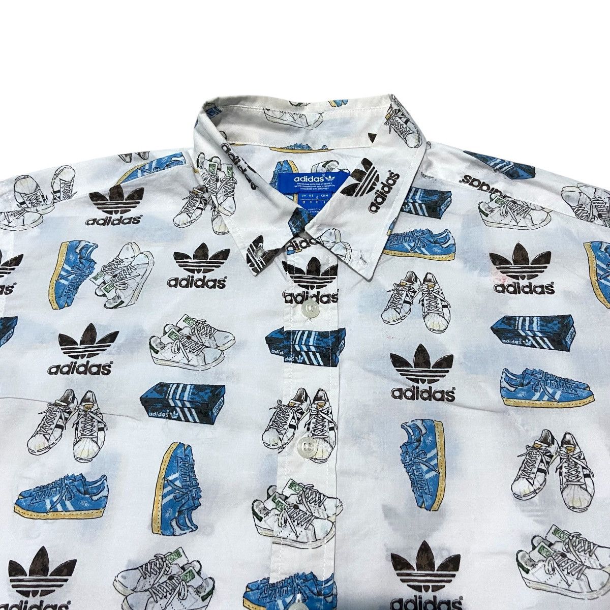 Adidas × Vintage Vintage Adidas 25th Anniversary Full Print Shirt Size US M / EU 48-50 / 2 - 4 Thumbnail