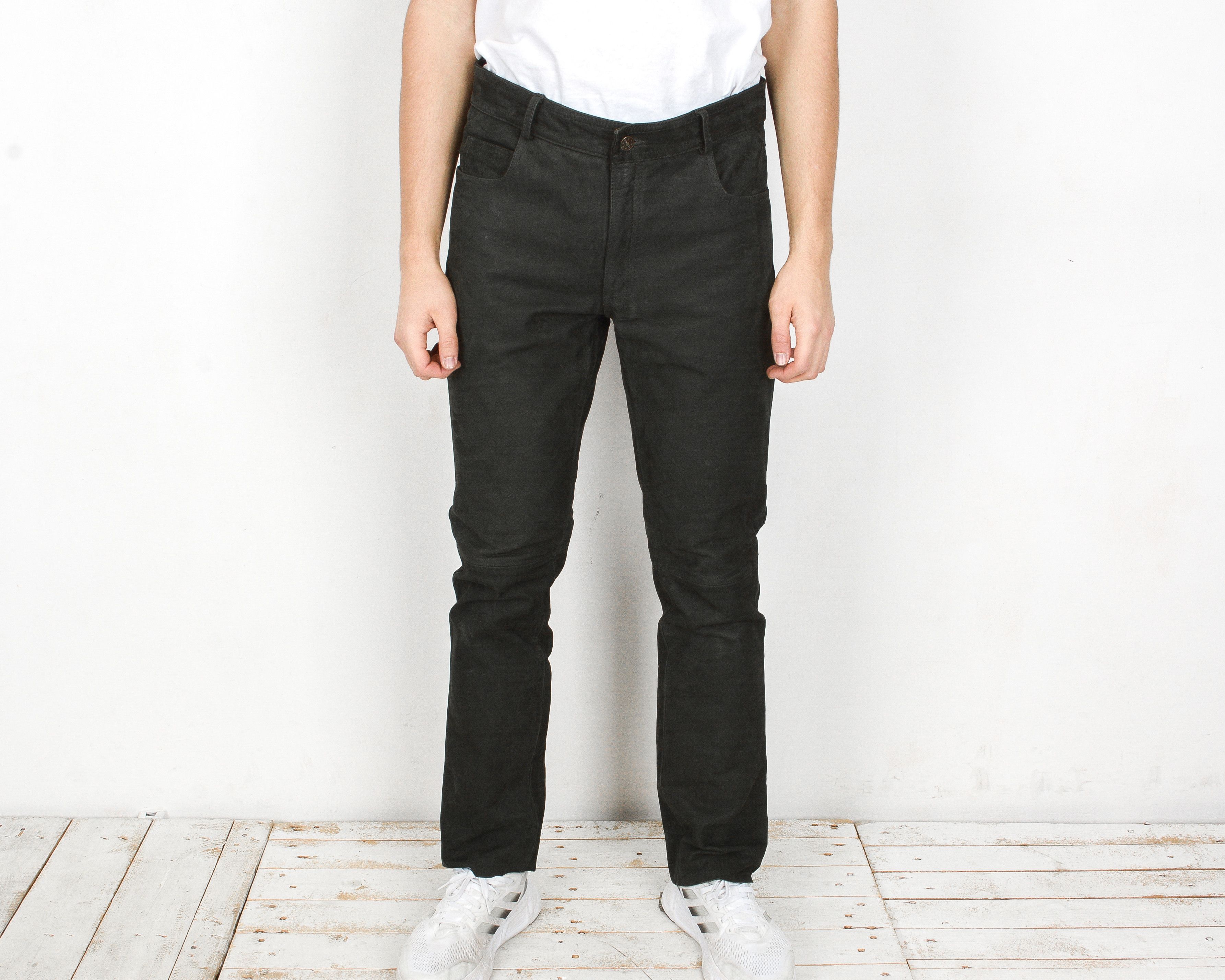 Cowboy Equipment PARFORCE Soft Real Leather W34 L34 Slim Reg Fit Pants Size US 34 / EU 50 - 1 Thumbnail