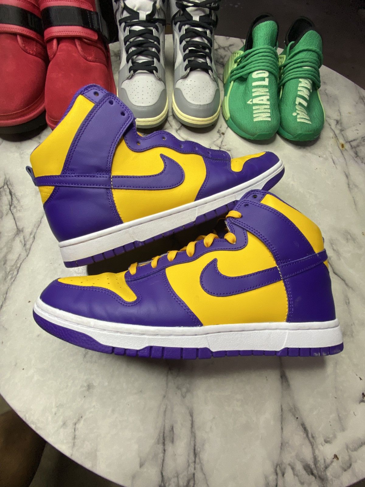 Nike Dunk high lakers Size US 11.5 / EU 44-45 - 1 Thumbnail