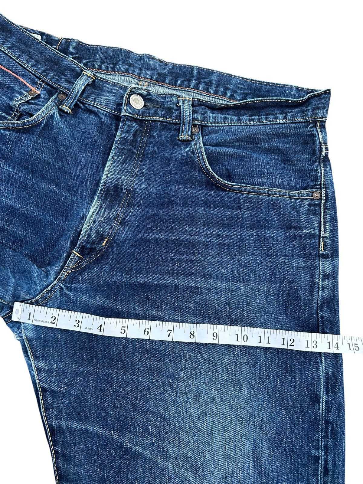 Kapital Vintage Edwin 505Z Selvedge Distressed Denim Jeans Size US 38 / EU 54 - 15 Thumbnail