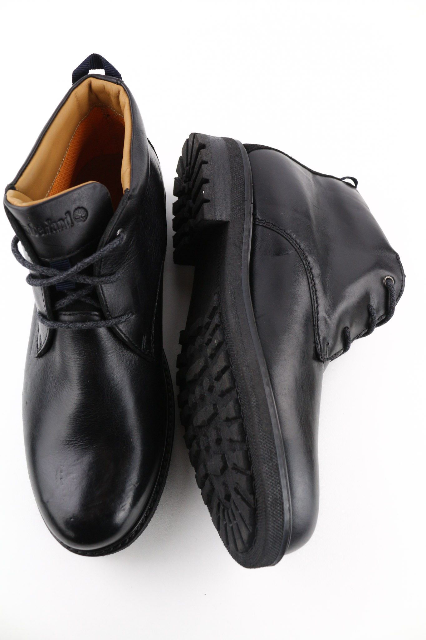 Timberland A2KCW UK8.5 Leather Black Pull Tab Lace Up Boots 79908 Size US 9 / EU 42 - 6 Thumbnail