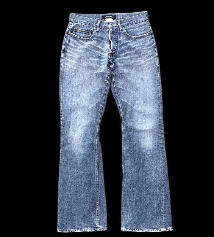 FLARED⚡️⚡️INED HOMME WASHED BLUE DENIM