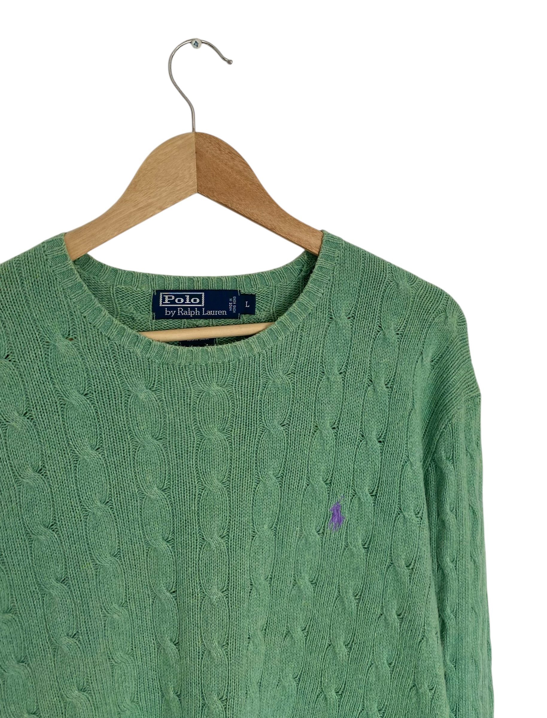 Polo Ralph Lauren × Ralph Lauren 100% silk jumper Size US L / EU 52-54 / 3 - 2 Thumbnail