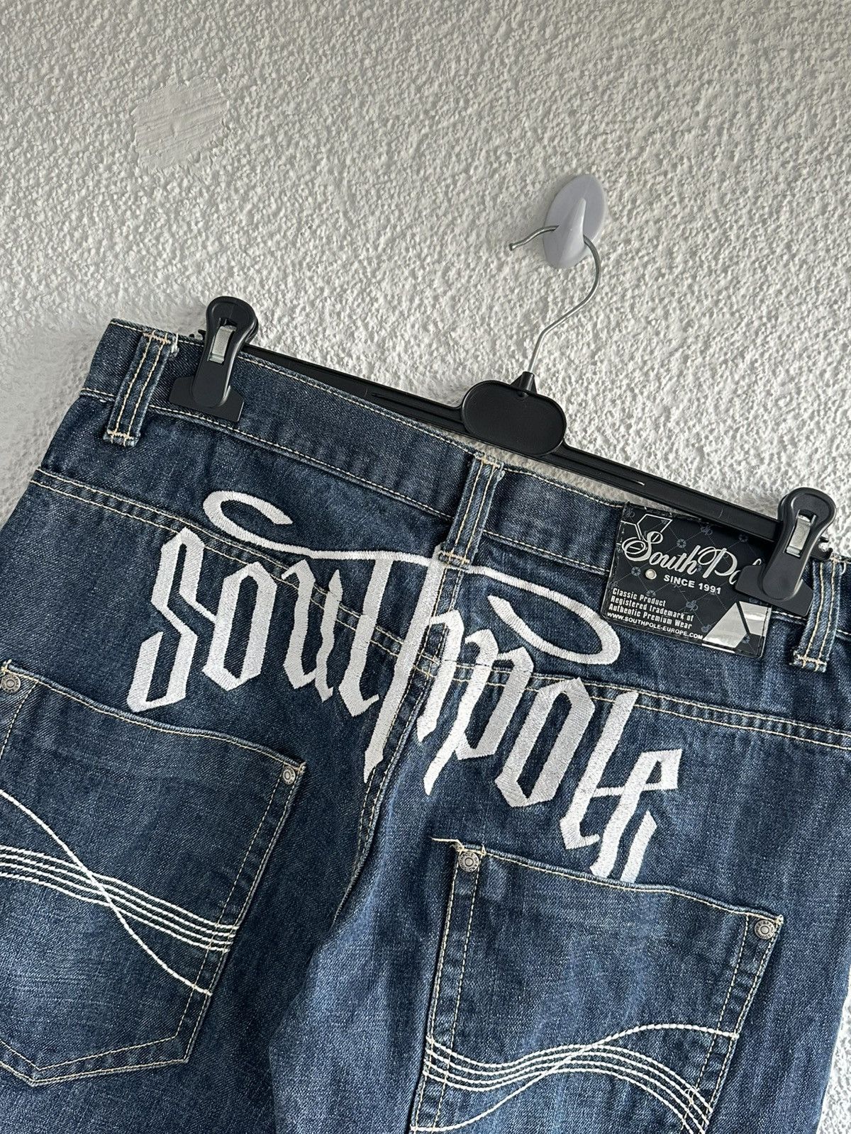 JNCO × Southpole Southpole Vintage Y2K Big Logo Rap Baggy Jeans Size US 34 / EU 50 - 2 Thumbnail