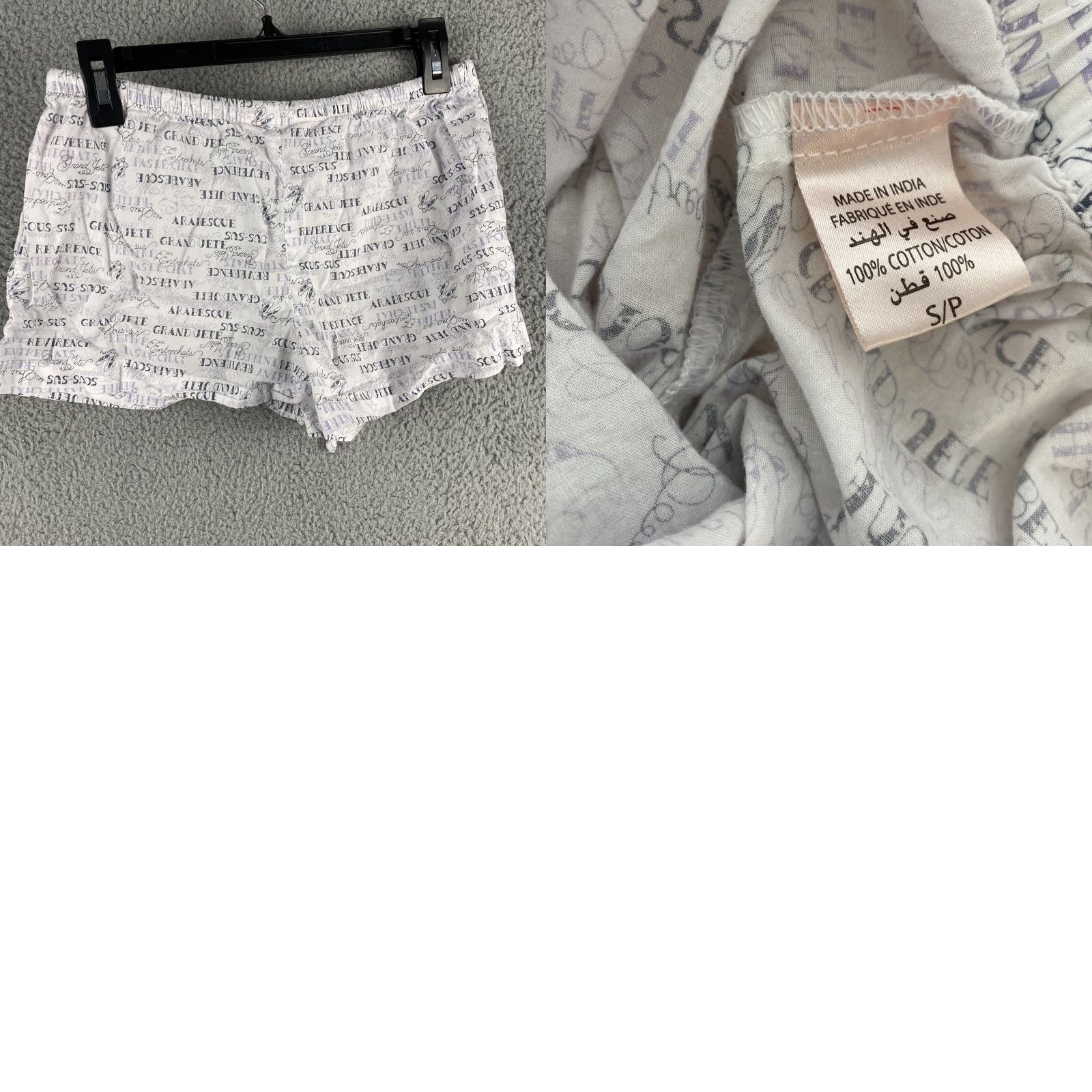 la Vie en Rose La Vie En Rose Women's Sleep Shorts Sz S Cotton Chiffon Floral Colorful Sleepwear Size 28" / US 6 / IT 42 - 8 Thumbnail