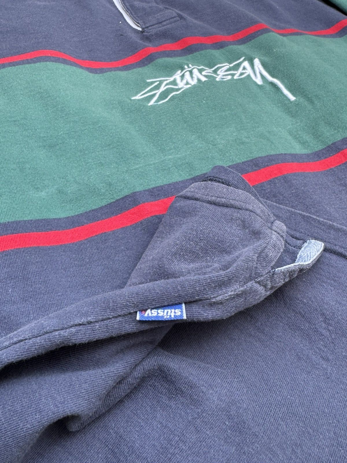 Stussy Vintage Stussy Polo Long Sleeve 90s Size US XXL / EU 58 / 5 - 6 Thumbnail