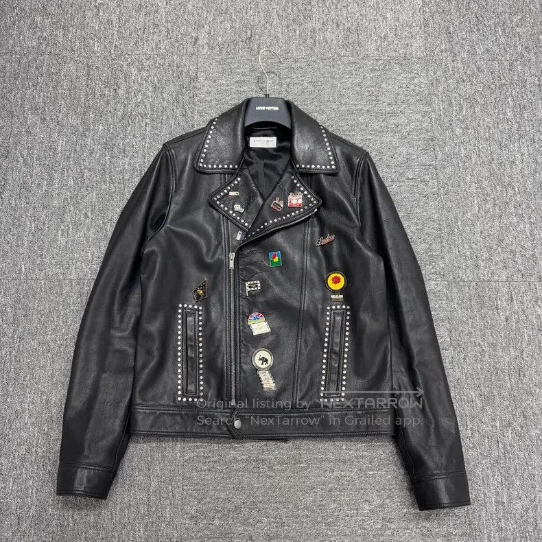 Saint Laurent Paris Saint Laurent Paris Logo stud leather biker jacket Size US M / EU 48-50 / 2 - 1 Thumbnail