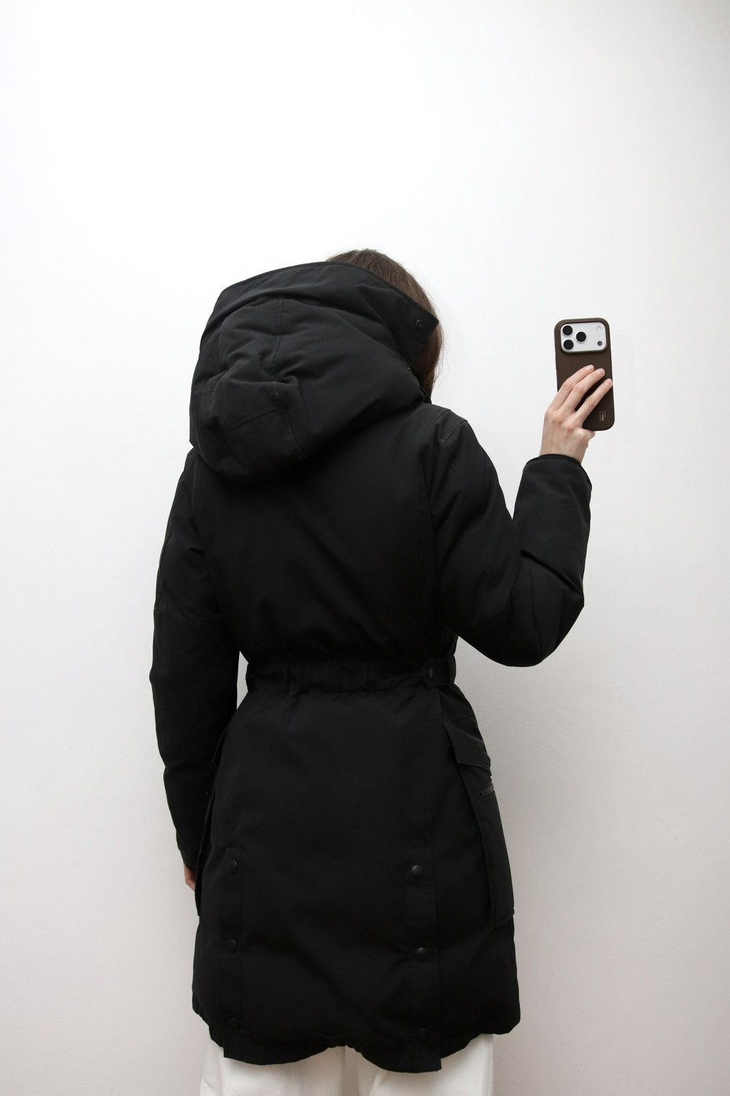 Canada Goose Canada Goose Black Down Parka Adjustable Waist Modern Fit Size S / US 4 / IT 40 - 3 Thumbnail