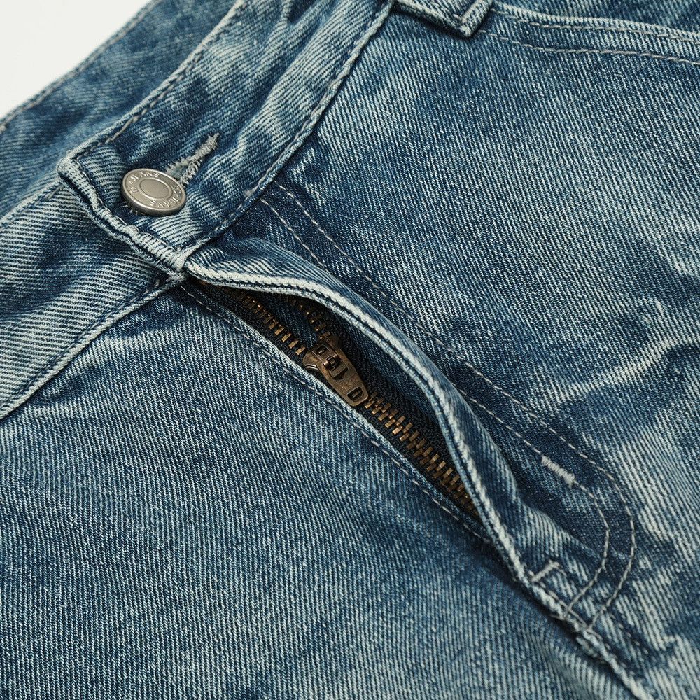Vintage American retro punk casual wide-leg washed gradient jeans Size US 32 / EU 48 - 4 Thumbnail
