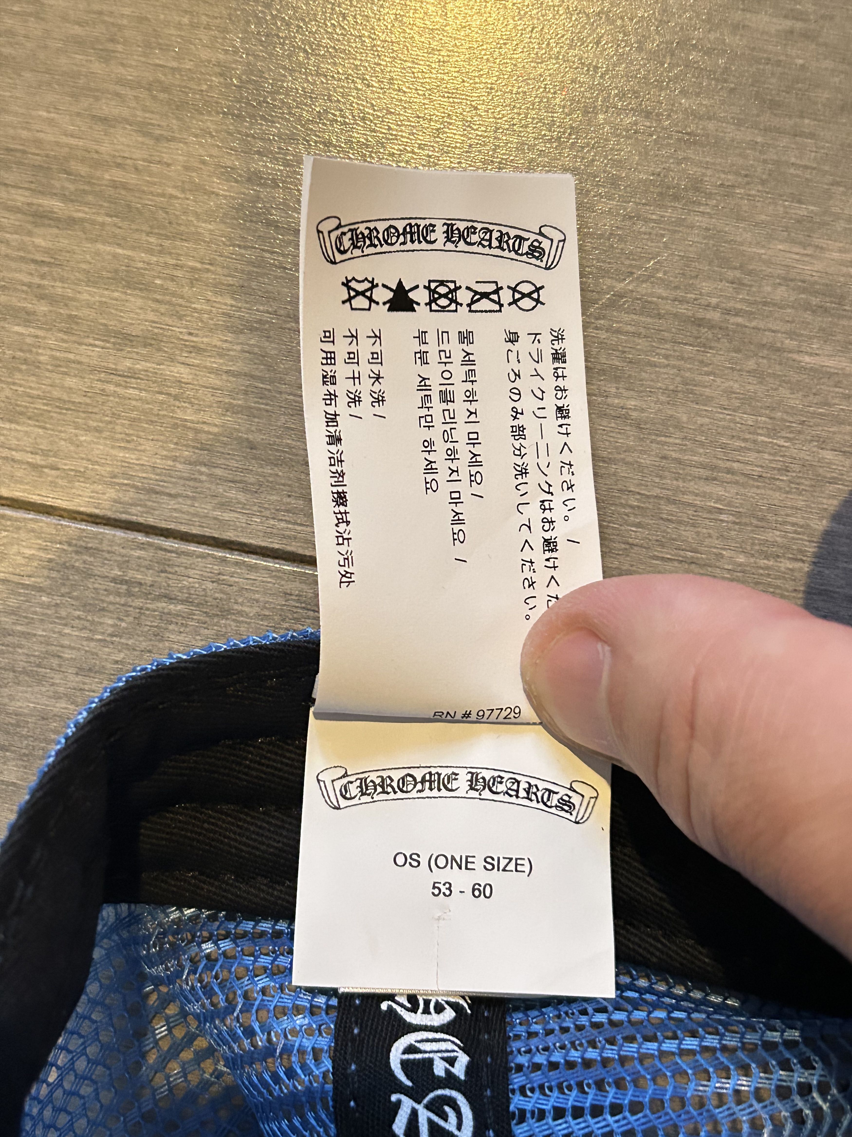 Chrome Hearts Chrome Hearts Cemetery Leather Patch Trucker Hat Blue Size ONE SIZE - 6 Thumbnail