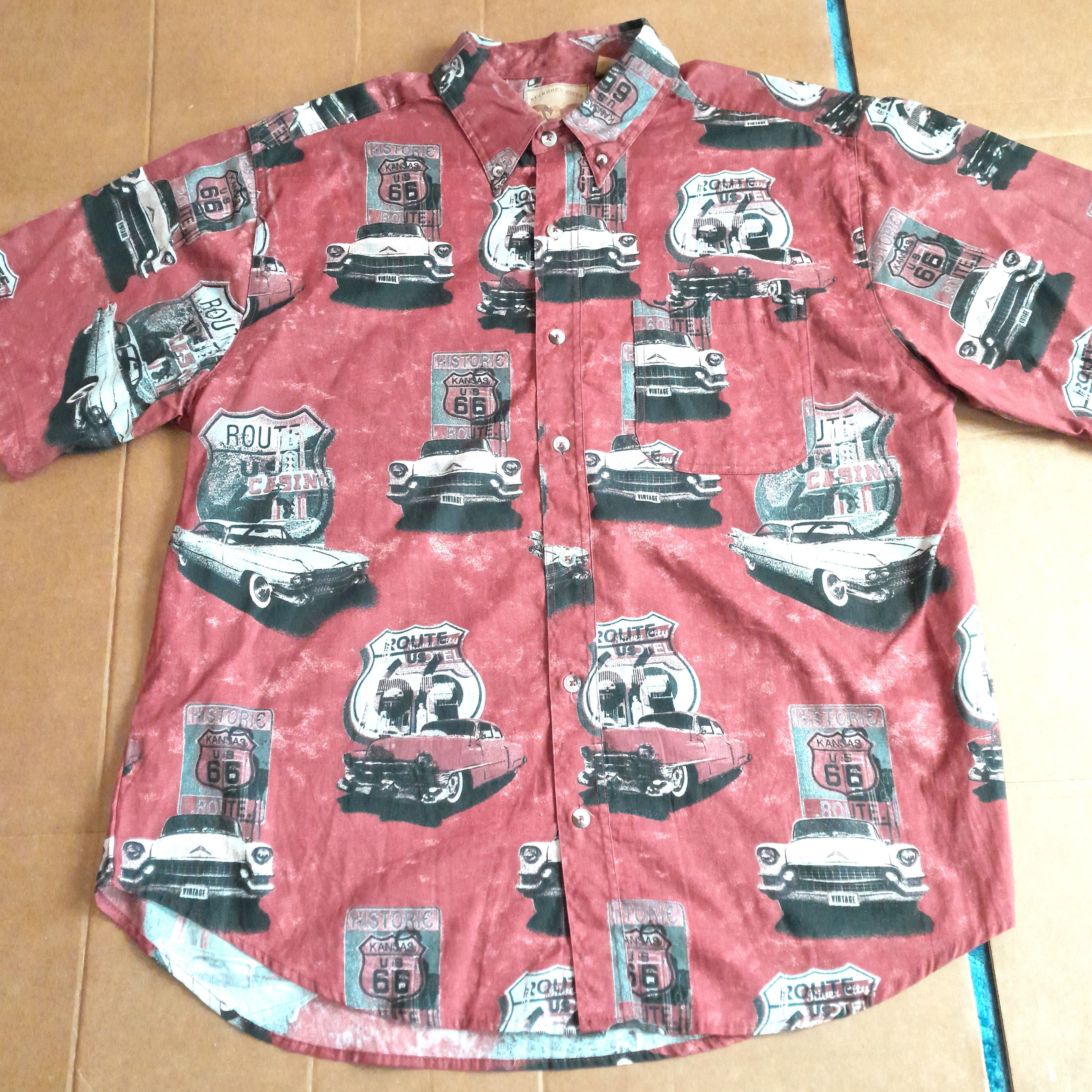 Other Buckhorn River Men’s Classic Car Short Sleeve Shirt Size US L / EU 52-54 / 3 - 1 Thumbnail