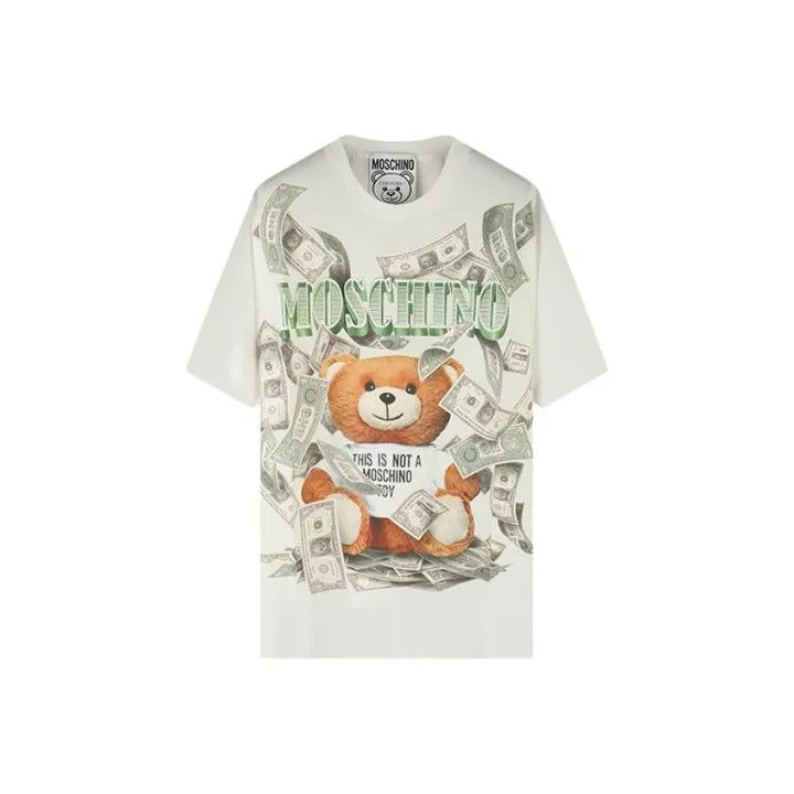 Moschino Moschino Logo Print Oversized T-shirt for Women 0079 Size S / US 4 / IT 40 - 1 Thumbnail