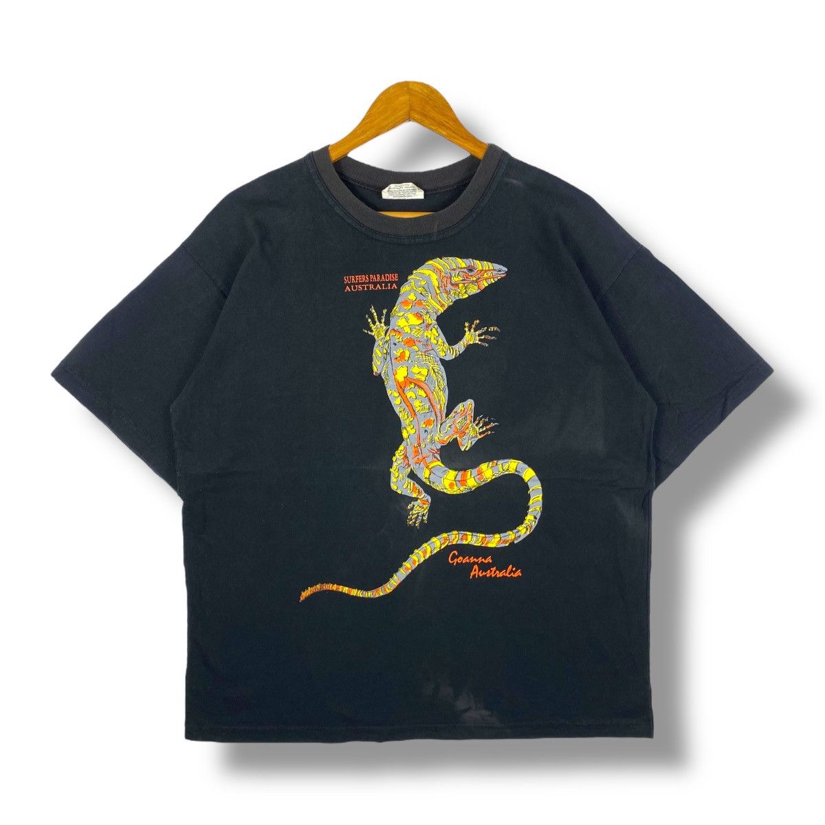Vintage Vintage 90's SURFERS PARADISE AUSTRALIA Goanna Australia Tee Size US XL / EU 56 / 4 - 1 Thumbnail