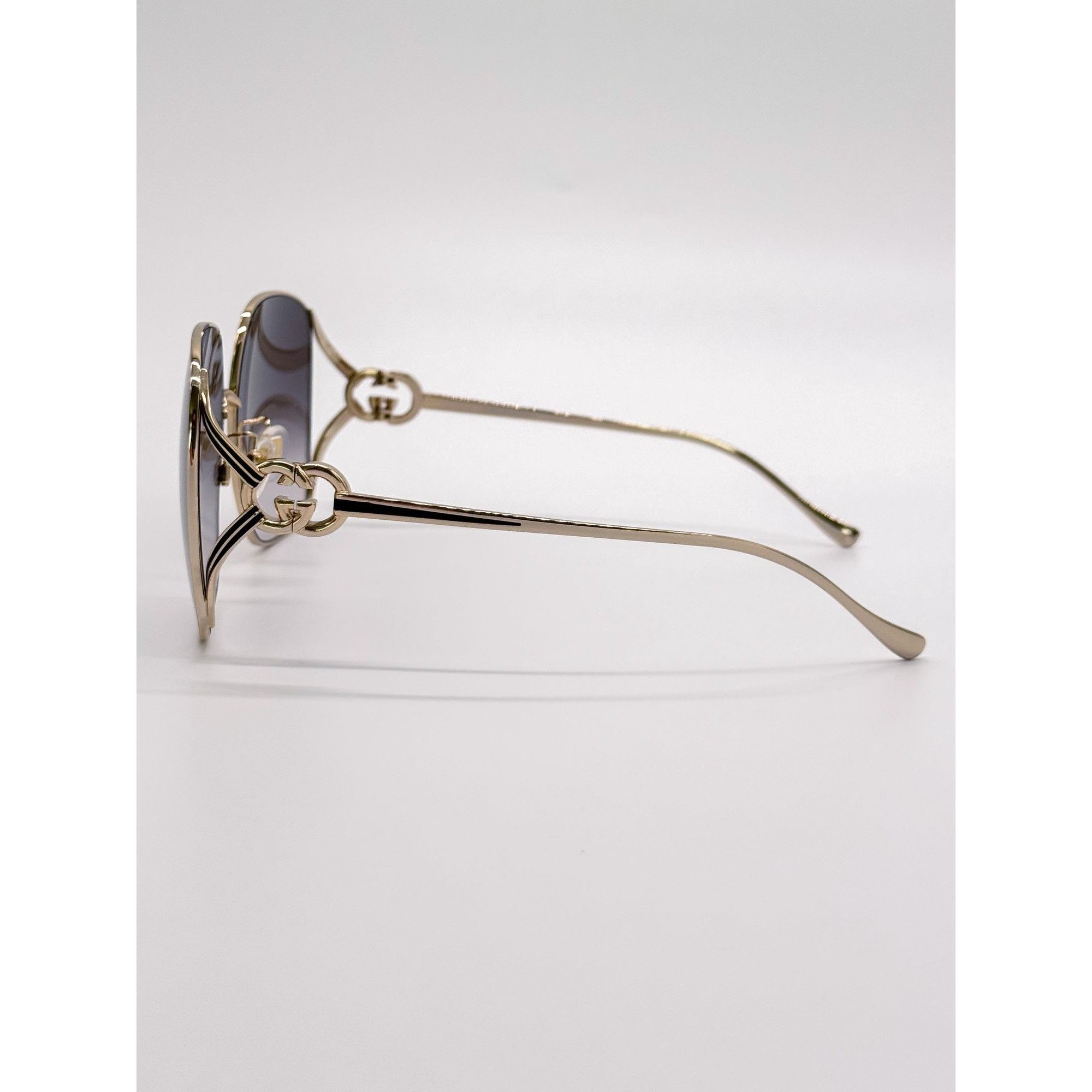Gucci NEW GUCCI SUNGLASSES GG1323S 001 GOLD/GRAY OVERSIZED WOMEN Size ONE SIZE - 8 Thumbnail
