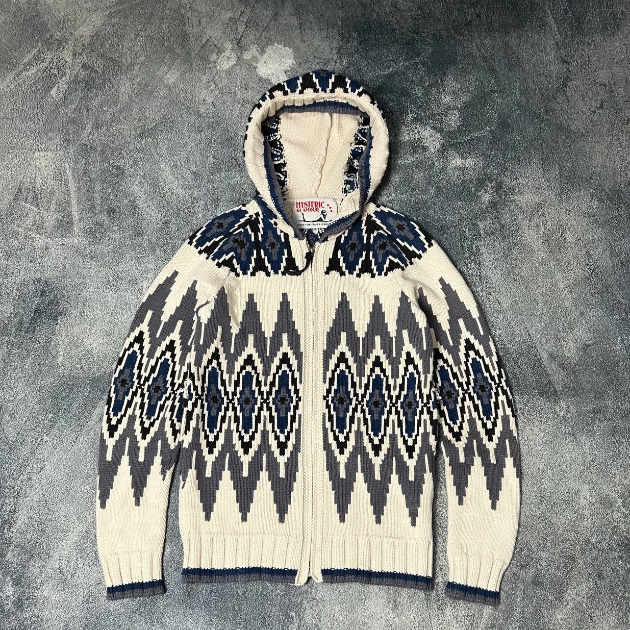 Hysteric Glamour Hysteric Glamour Cowichan hoodie Knit Size US S / EU 44-46 / 1 - 1 Thumbnail