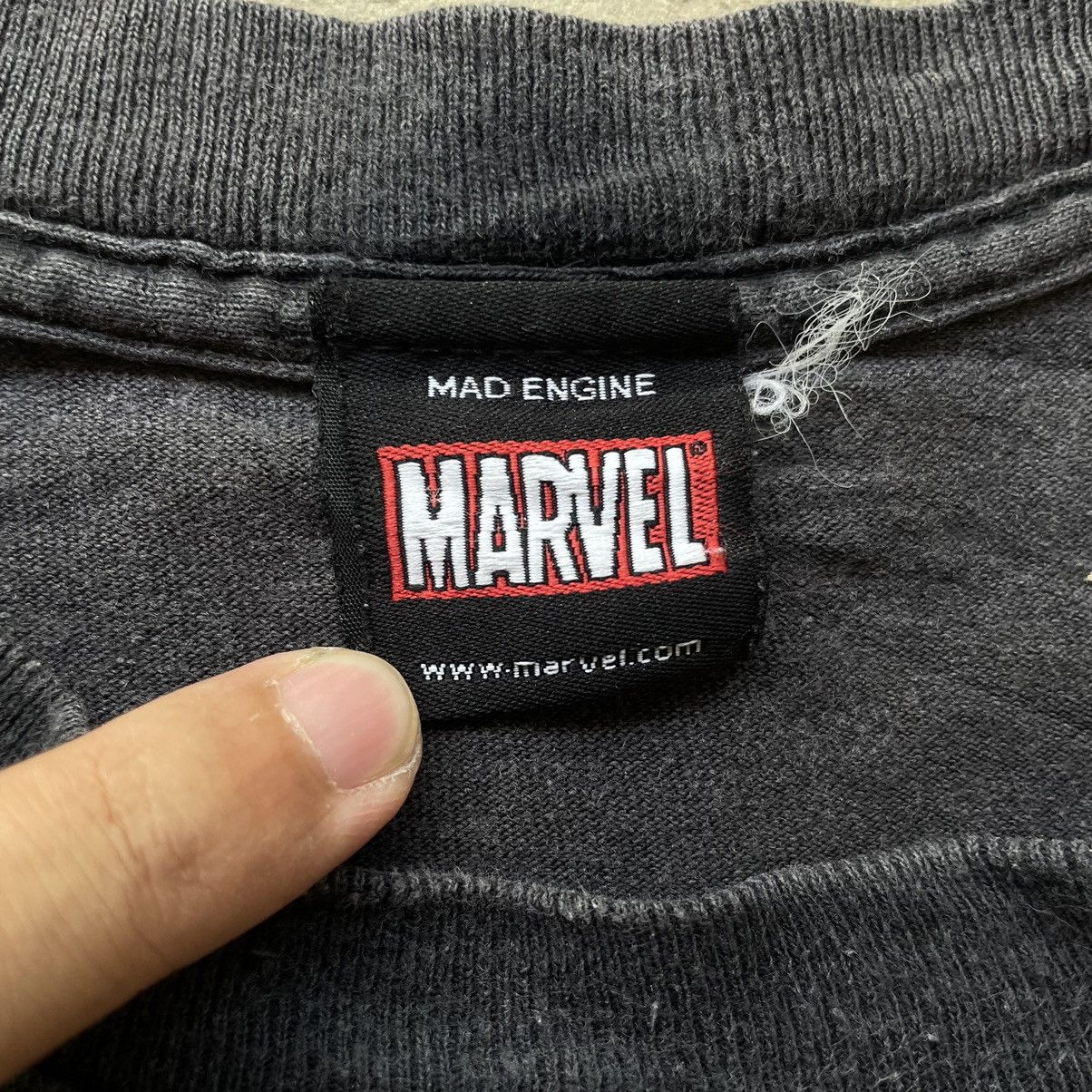 Marvel Comics Vintage Faded Marvel The Punisher Skull Logo Mad Engine Tee Size US L / EU 52-54 / 3 - 5 Thumbnail