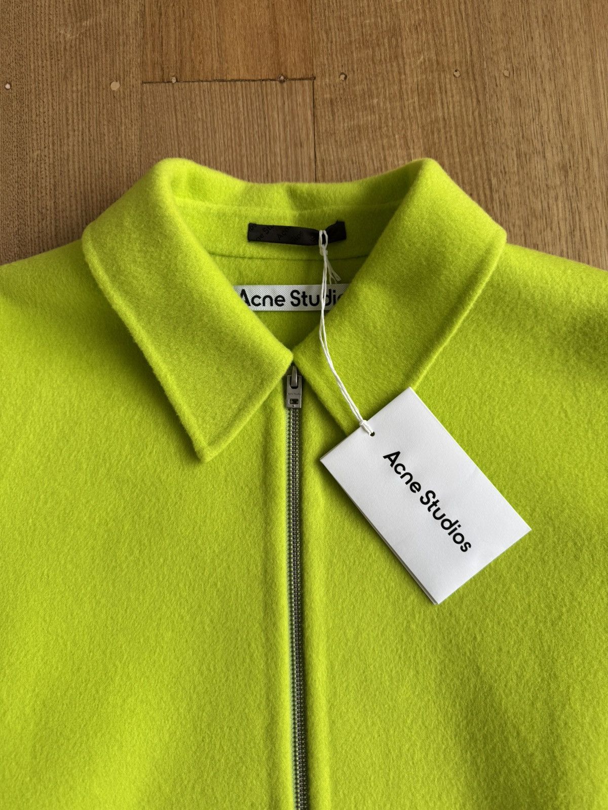 Acne Studios RARE Acne Studios Wool Jacket LIME GREEN Size 46 SS22 Size US S / EU 44-46 / 1 - 3 Thumbnail