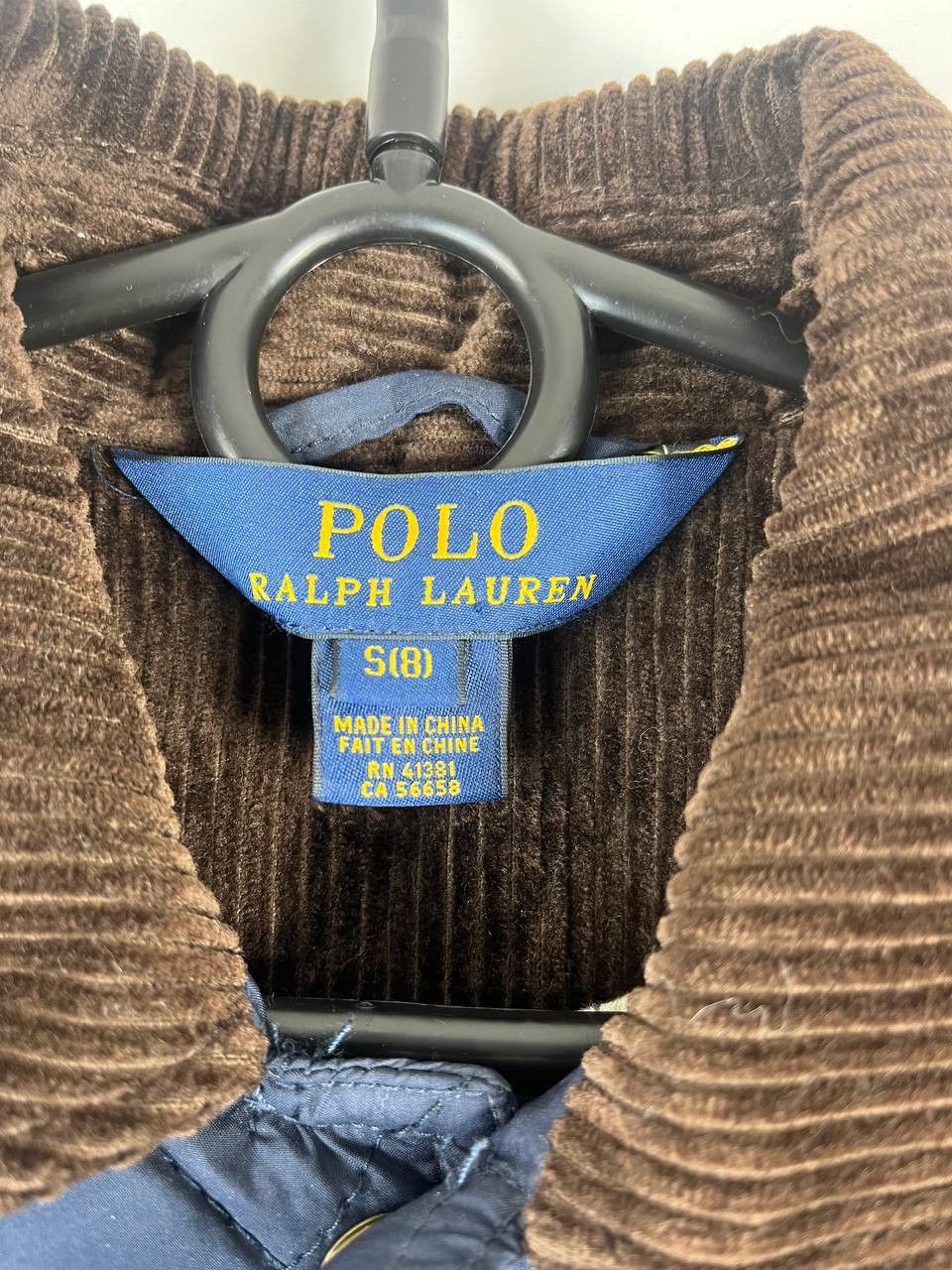 Polo Ralph Lauren Polo Ralph Lauren Quilted Jacket Corduroy 8Year Size S Size US S / EU 44-46 / 1 - 2 Thumbnail
