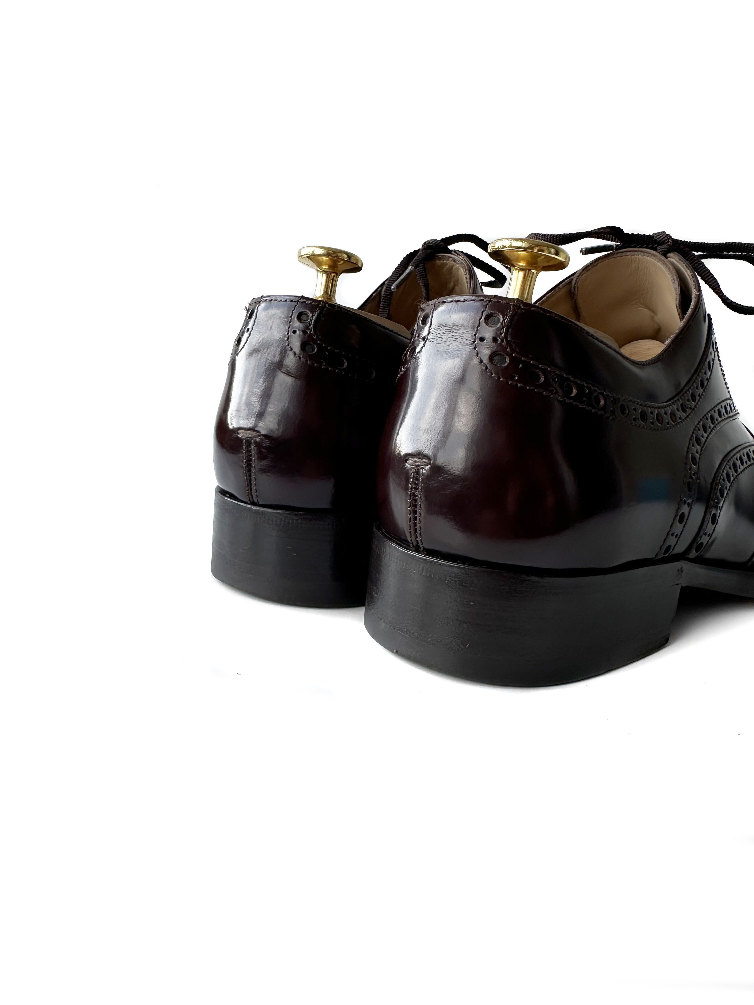 Gucci Gucci dark brown brogue shoes Size US 9 / EU 42 - 4 Thumbnail